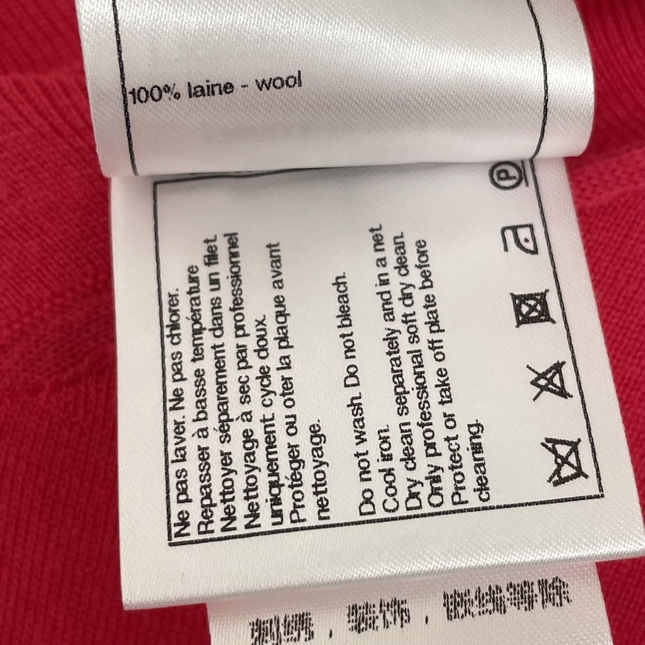 Chanel Chanel Rose Red Thin Cashmere Knit Sweater K26WX Size XXS / US 00 / IT 34 - 7 Thumbnail
