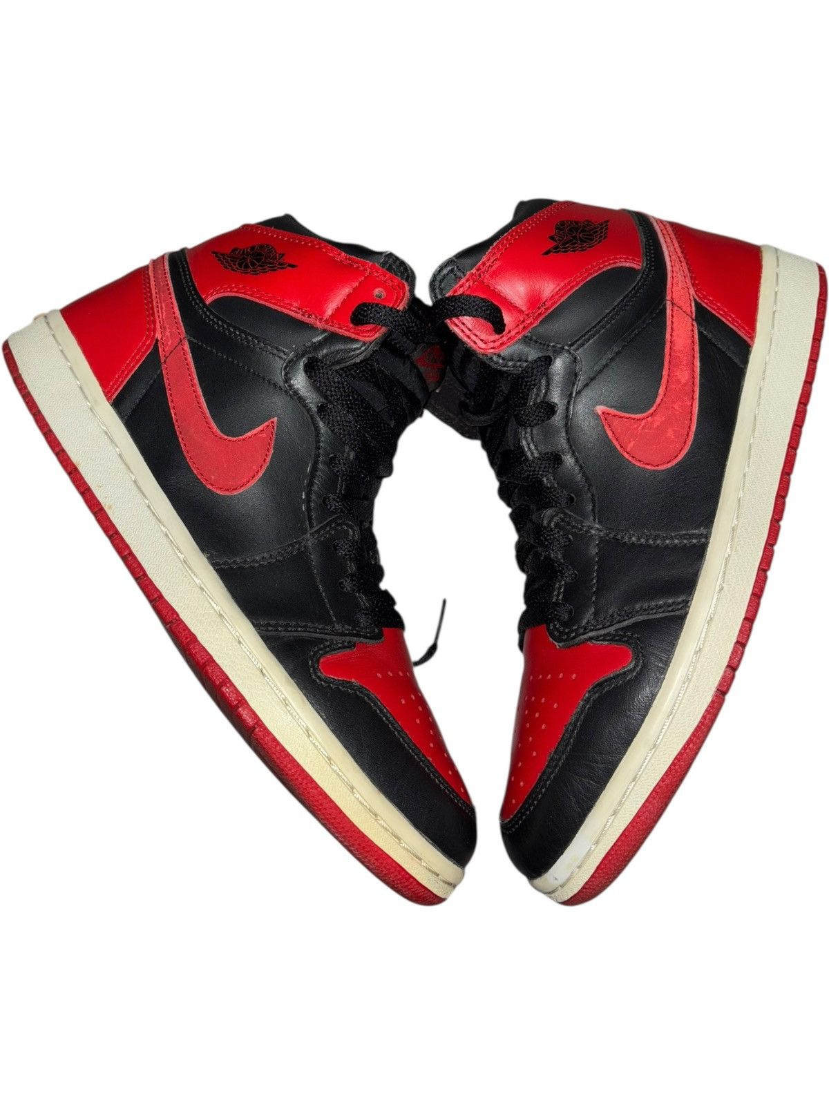 Jordan Brand 8 2001 Air Jordan 1 Retro Bred Black Varsity Red Y2k chicago Size US 8 / EU 41 - 2 Thumbnail