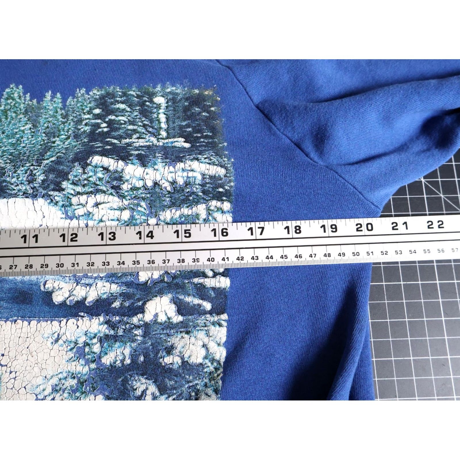 Jerzees VINTAGE Jerzees Michigan Scenic Winter Sweatshirt Raglan Sleeves L-XL Blue Women's Classic Crewneck VTG Size L / US 10 / IT 46 - 7 Thumbnail