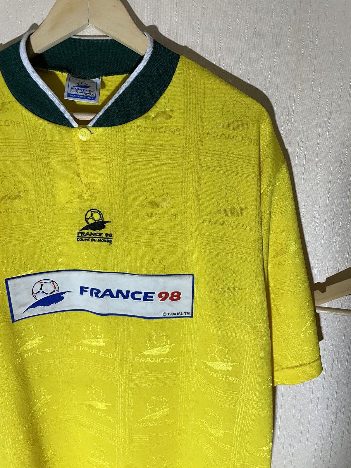 Vintage France 1998 Coupe du Monde vintage jersey Size US L / EU 52-54 / 3 - 3 Thumbnail