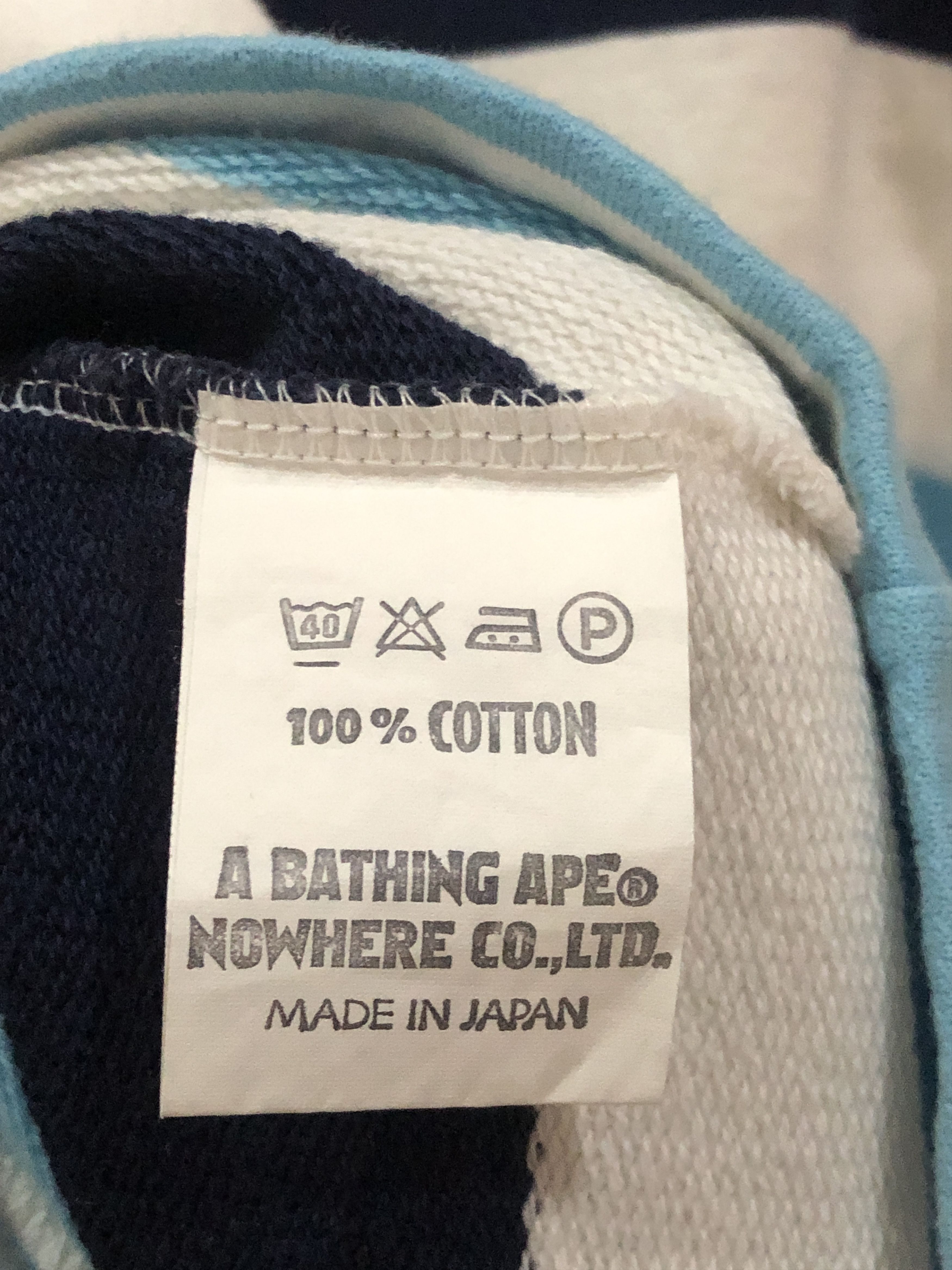 Bape OG Vintage 2000 A Bathing Ape Striped Crew Neck Sweatshirts Size US L / EU 52-54 / 3 - 6 Thumbnail
