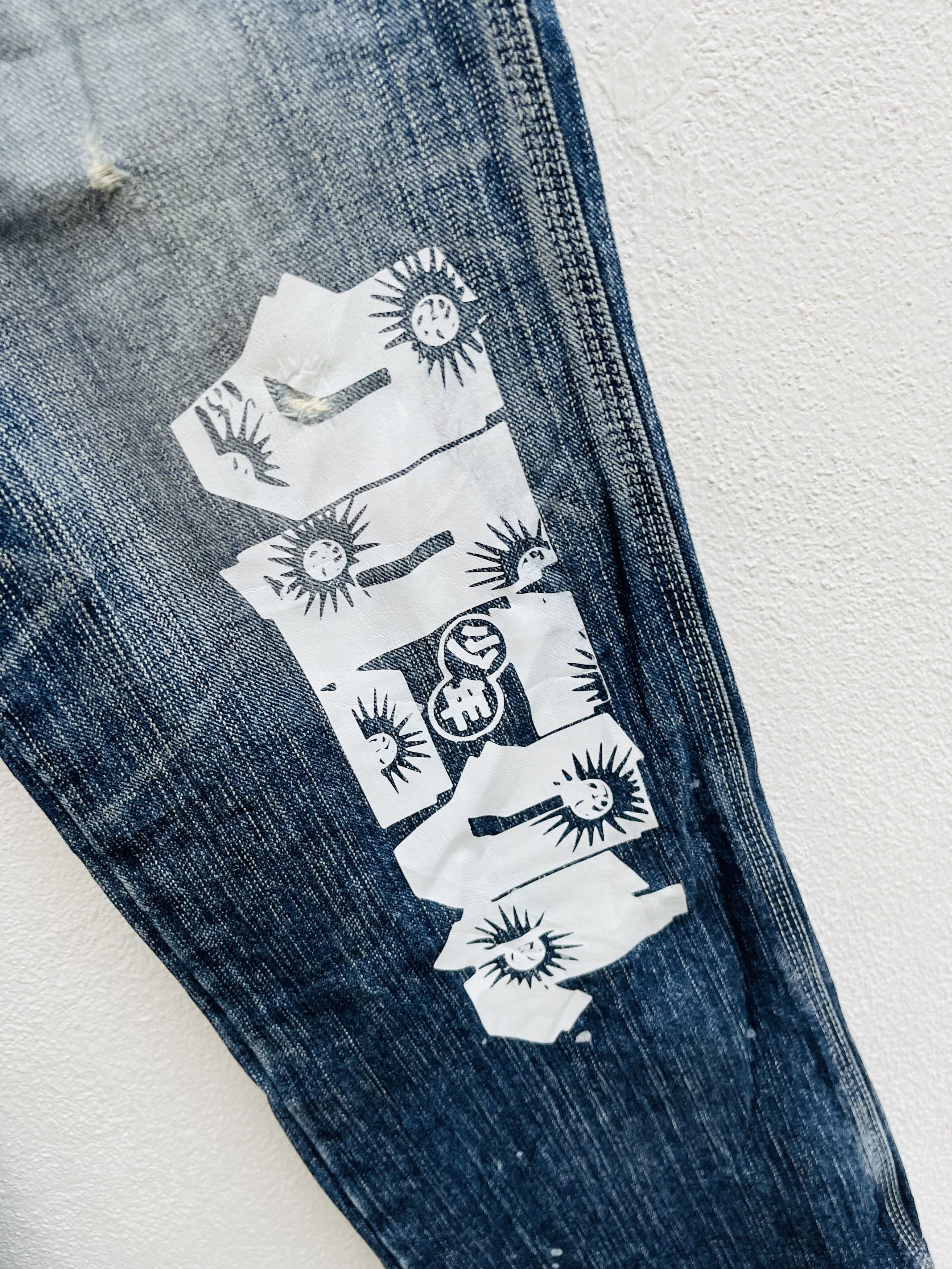 Japanese Brand Vintage Edwin 503 Blue Trip Japanese Distressed Style Size US 30 / EU 46 - 5 Thumbnail