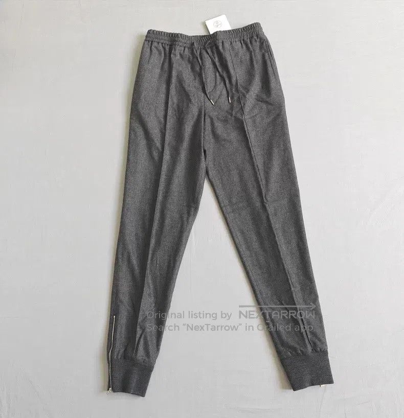 Hermes Hermes Men's cashmere sports pants, dark gray color Size US 40 / EU 56 - 1 Thumbnail