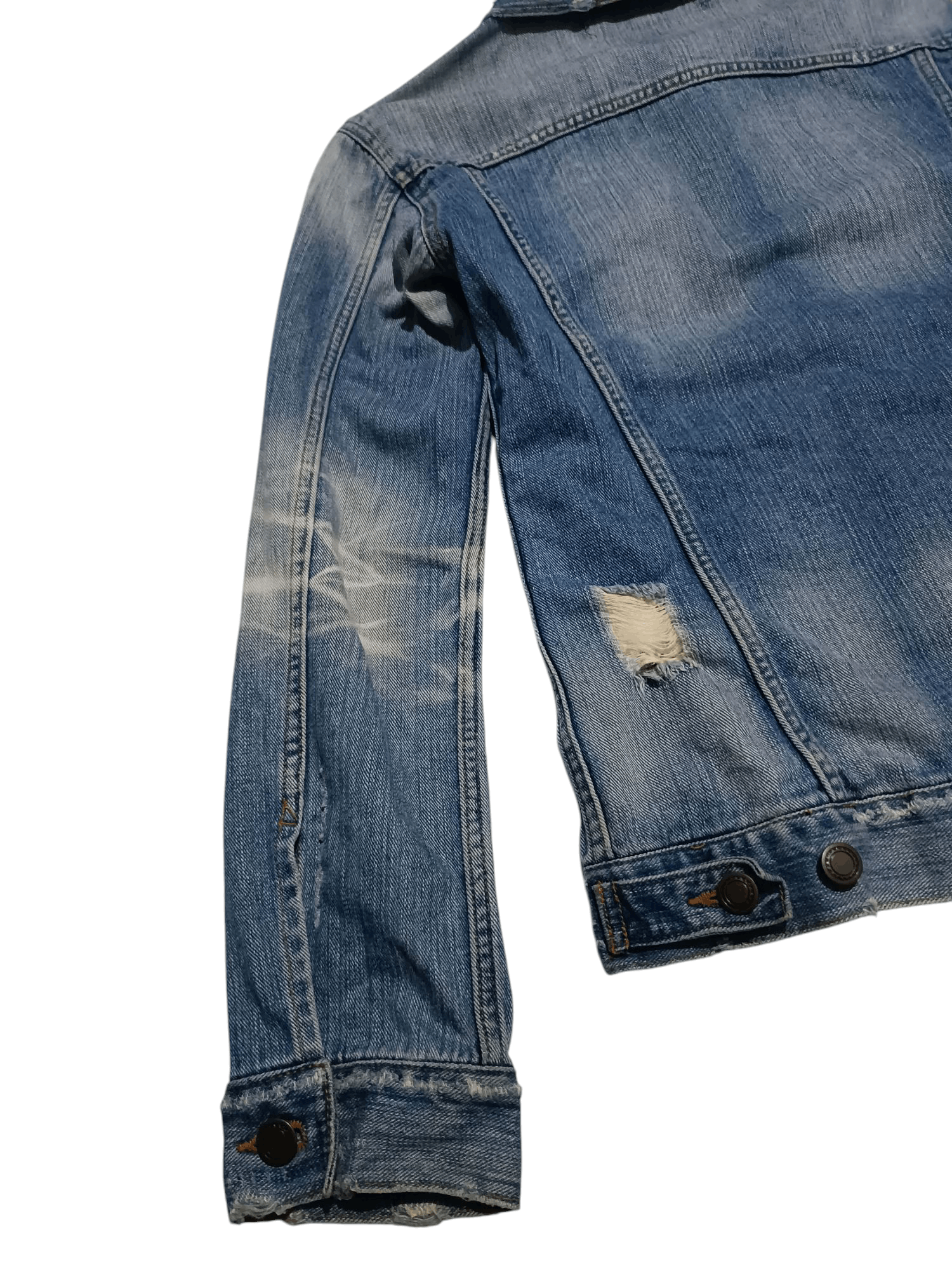 Japanese Brand Exhibitionist Jacket Jeans Distressed Ripped Size US M / EU 48-50 / 2 - 5 Thumbnail
