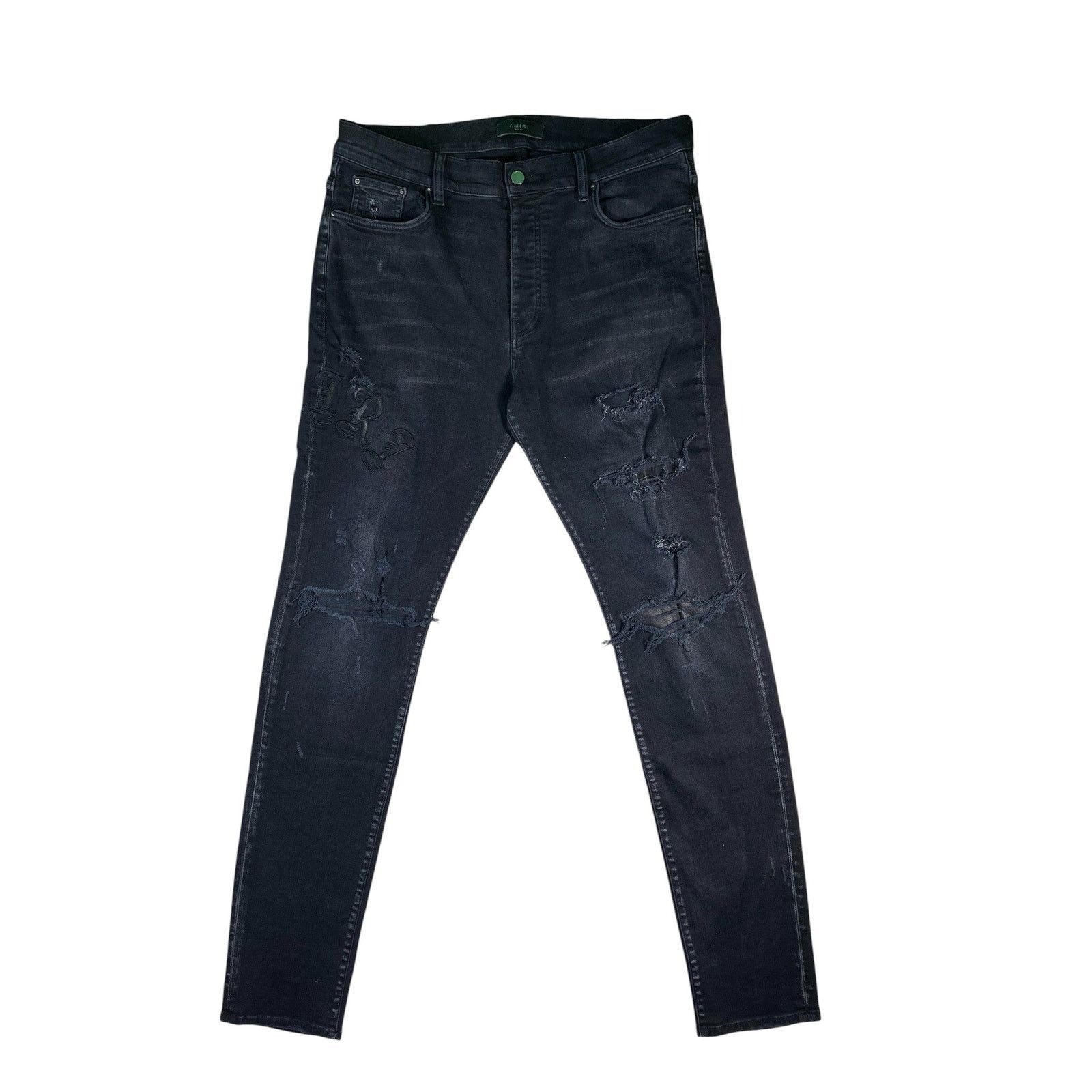 Amiri Amiri 'Old English' Black Jeans Size US 38 / EU 54 - 1 Thumbnail