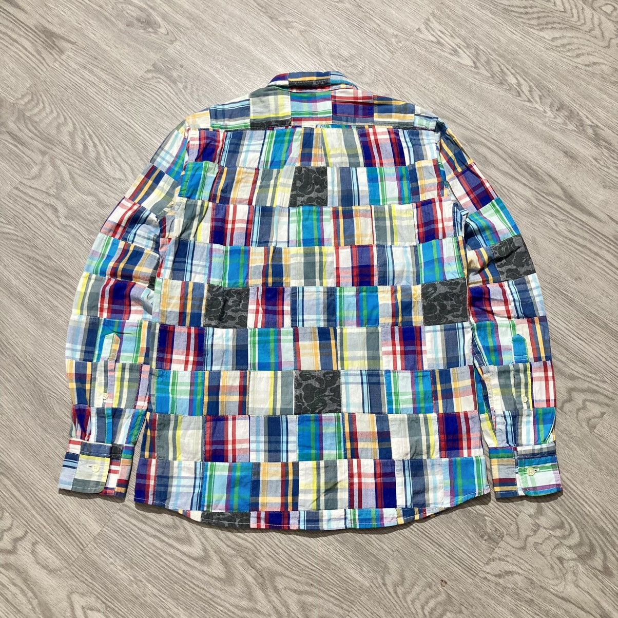 Bape OG Bape A Bathing Ape Camo Patchwork Long Slevee Shirt Size US S / EU 44-46 / 1 - 9 Thumbnail