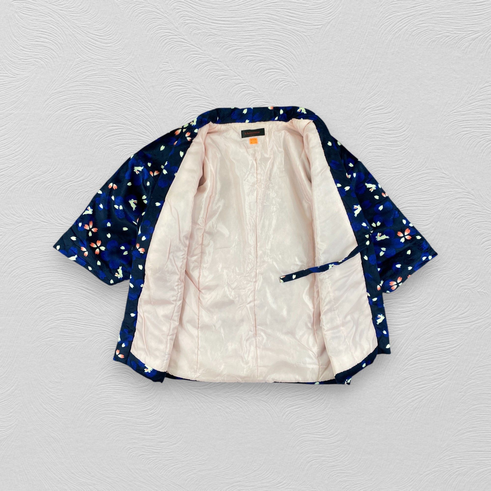 Japanese Brand Vintage Japanese Hanten Kimono Flower Full Print - J104 Size US L / EU 52-54 / 3 - 3 Thumbnail