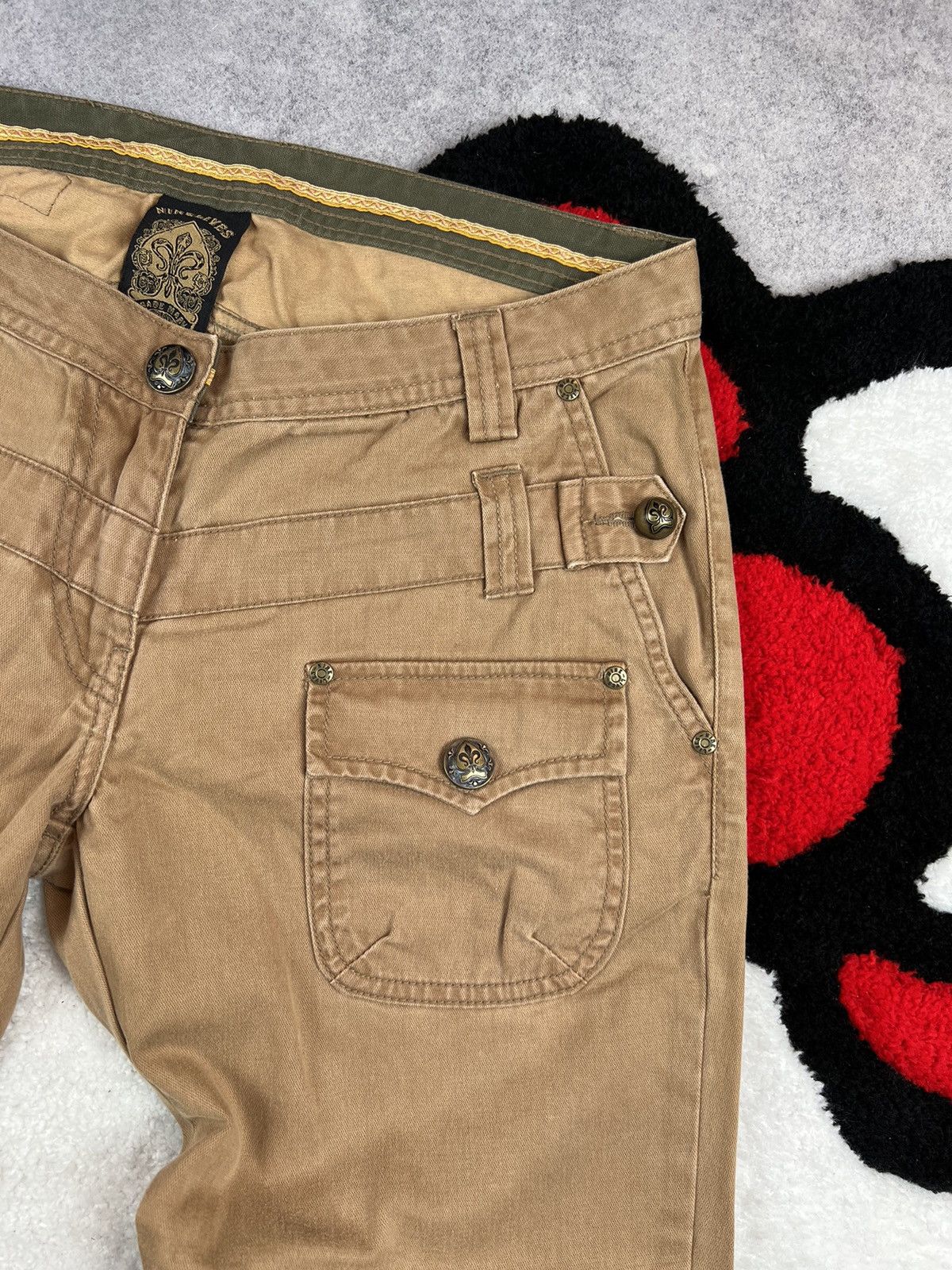 Vintage Vintage Nine Lives Grunge Punk Western Y2K Japanese Pants Size 31" - 6 Thumbnail