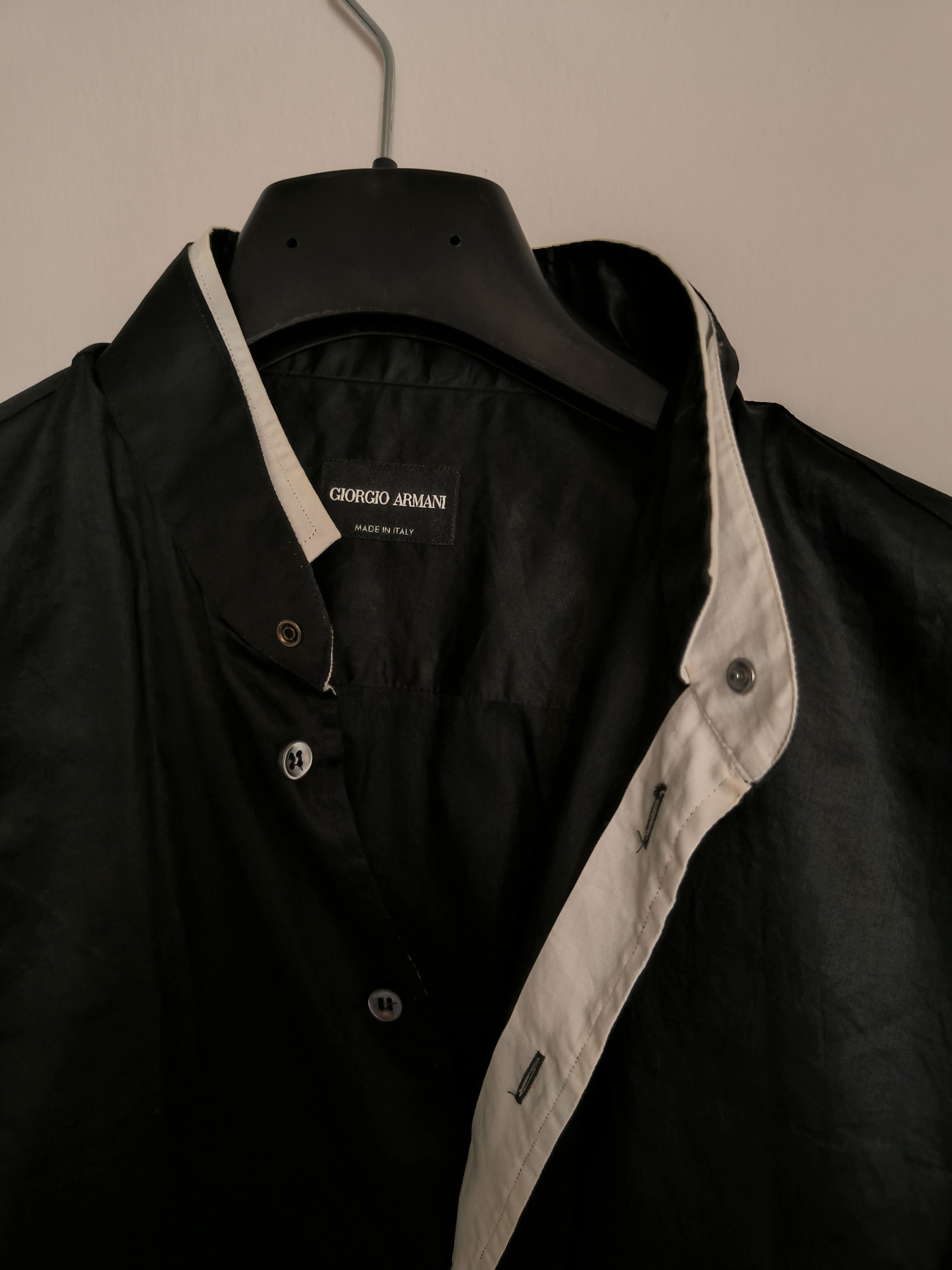 Giorgio Armani Armani Mao Collective Shirt Size 42L - 6 Thumbnail