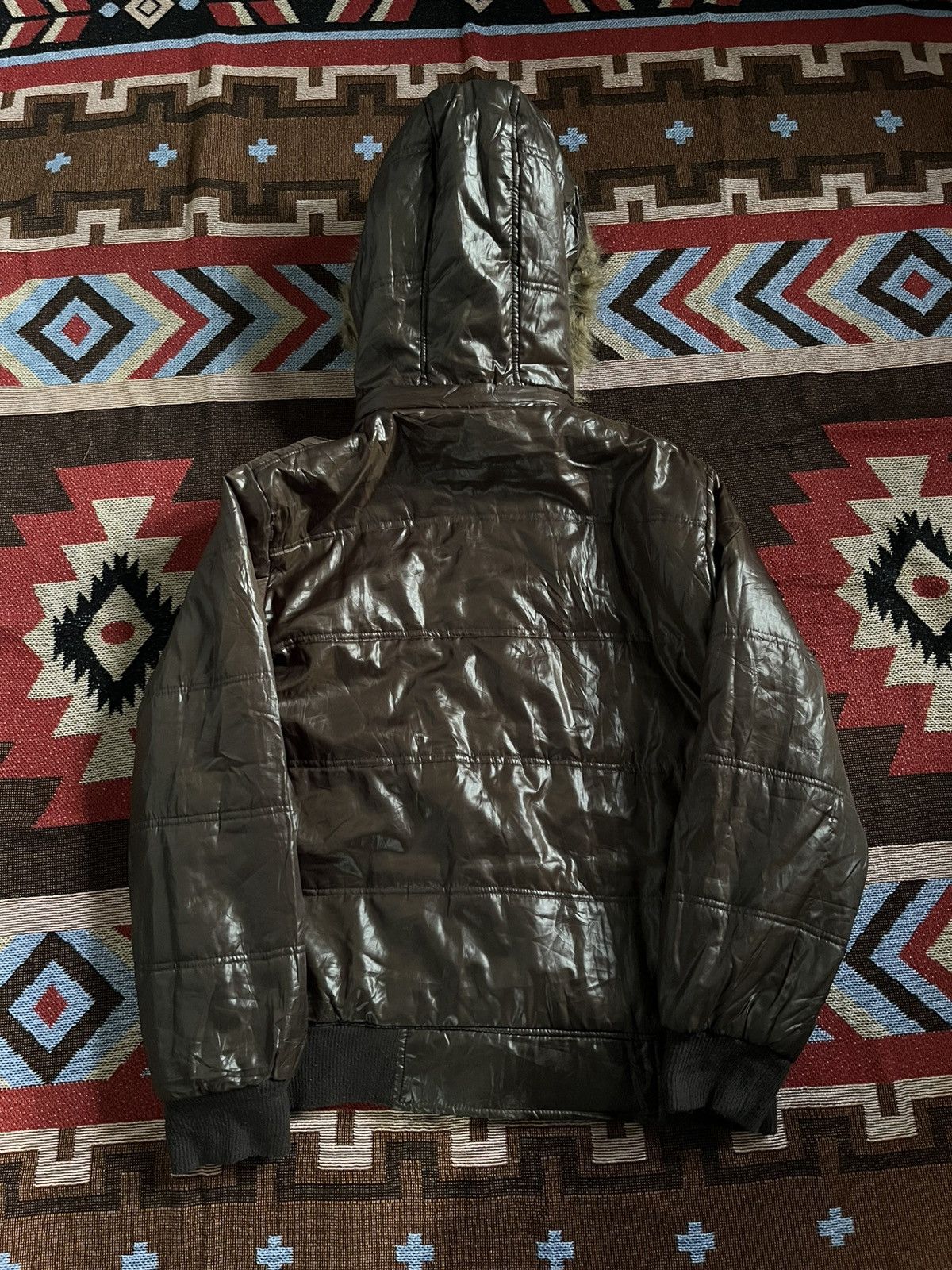 Japanese Brand 💀H.C.M Homme Puffer Fur Jacket 💀 Size US L / EU 52-54 / 3 - 6 Thumbnail
