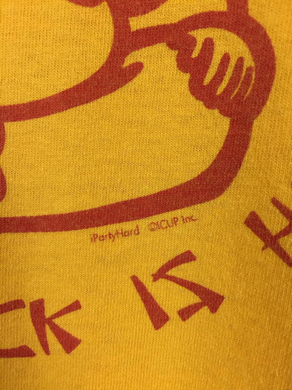 Vintage Vtg iPartyHard I May Be Fat, But My Cock Is Huge Humor Tee Size US XXL / EU 58 / 5 - 4 Thumbnail
