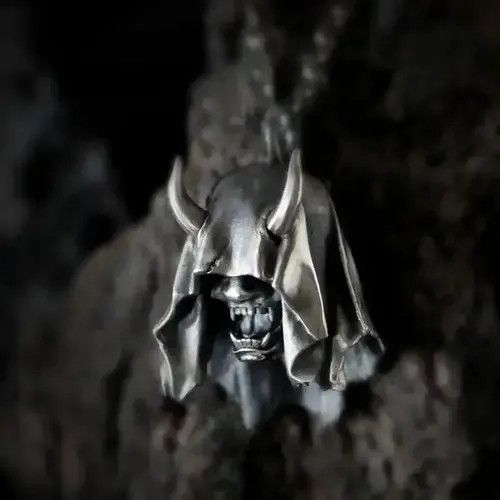 Other Skull Demon Pendant Necklace Size ONE SIZE - 1 Thumbnail