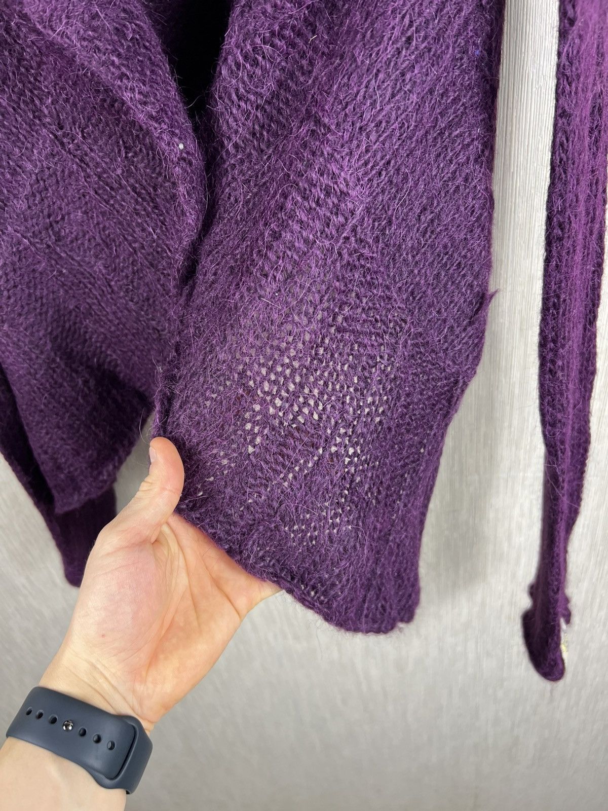 Diesel Vintage Diesel y2k alpaca open knit sweater cardigan goth Size M / US 6-8 / IT 42-44 - 12 Thumbnail