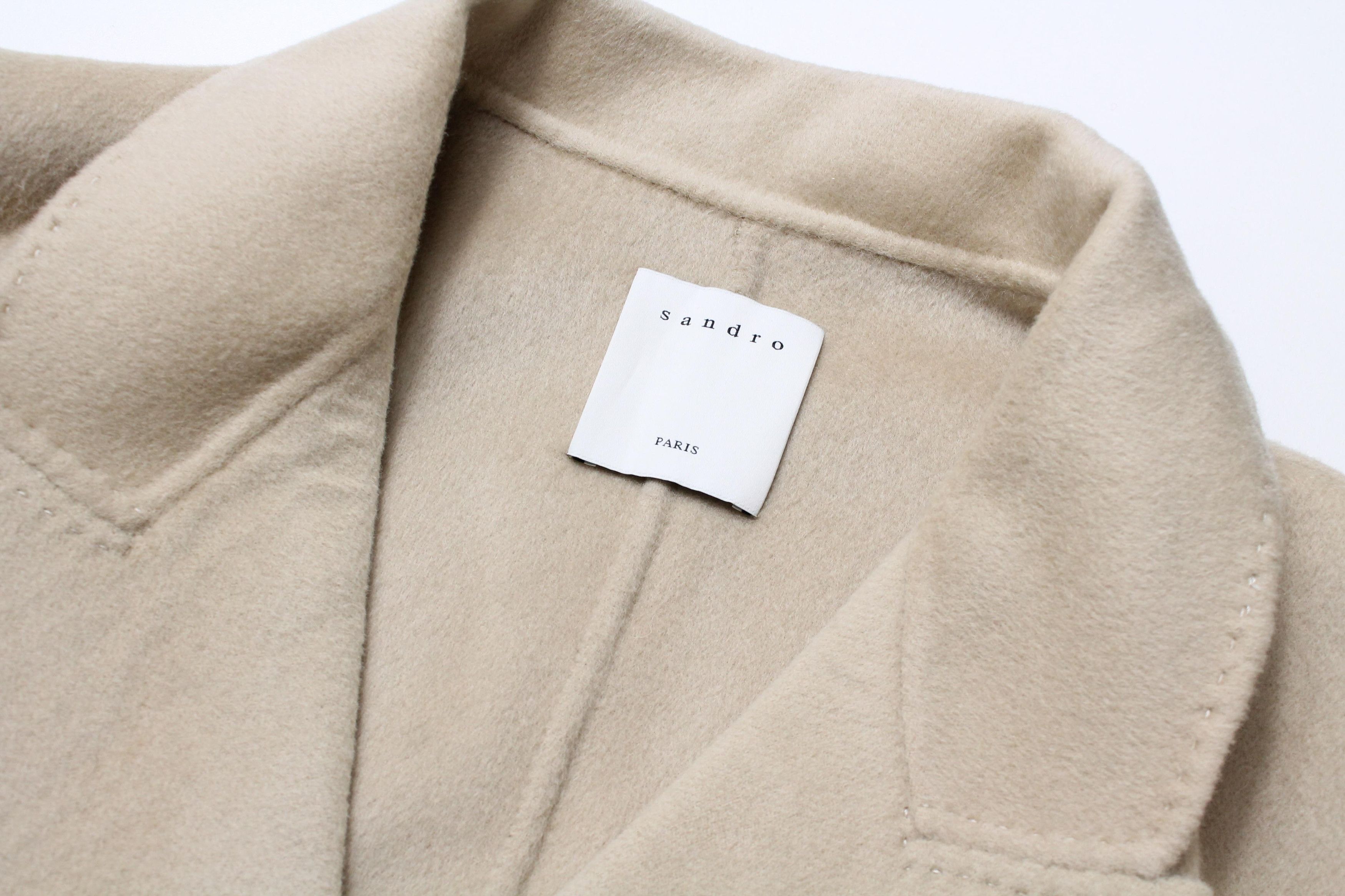 Sandro SANDRO Mystere Coat Women's (EU) 42 Wool Double Breasted Size XL / US 12-14 / IT 48-50 - 6 Thumbnail