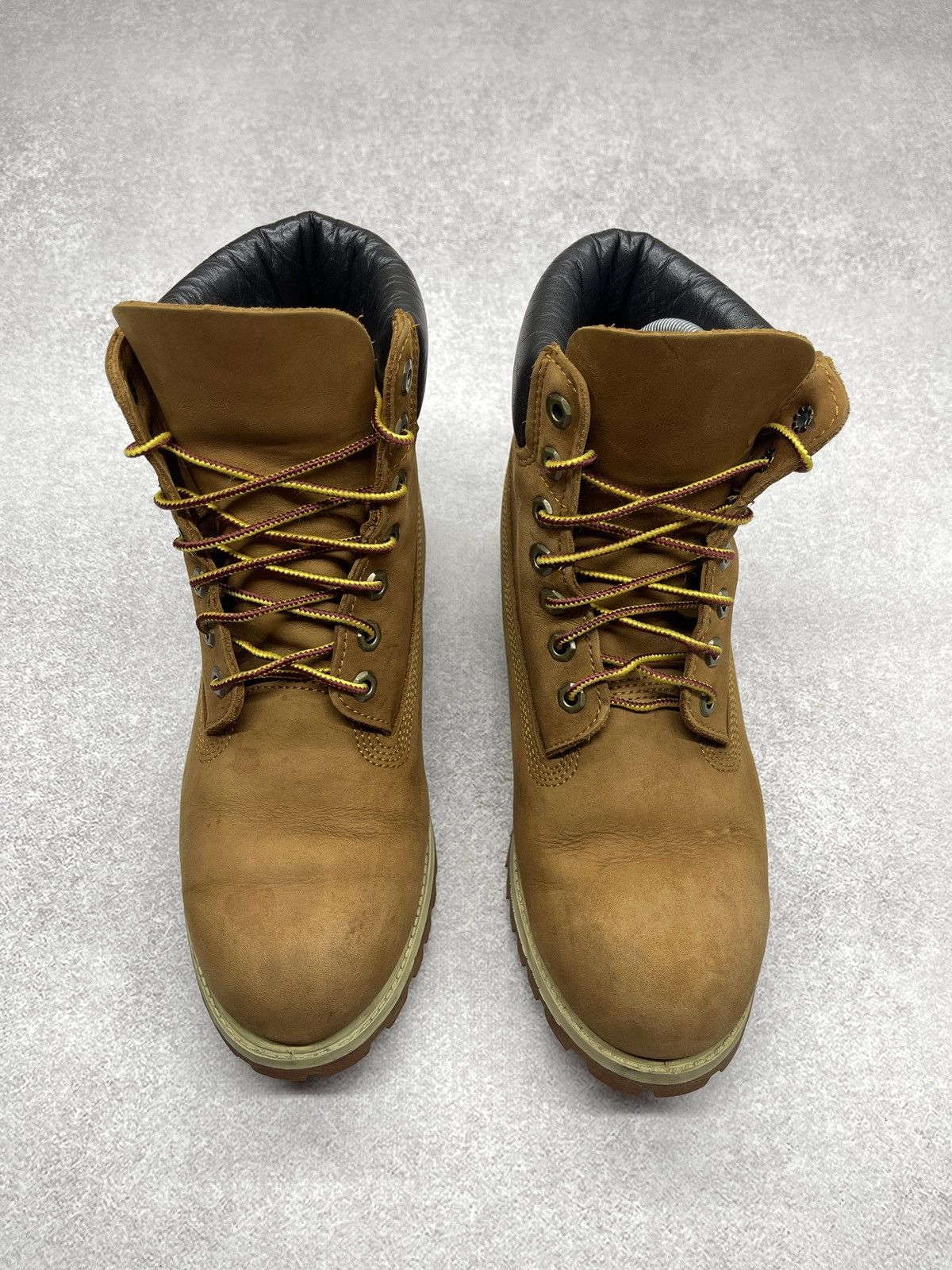 Timberland Mens Vintage Timberland Leather Boots Beige Combat Rubber Size US 8.5 / EU 41-42 - 8 Thumbnail
