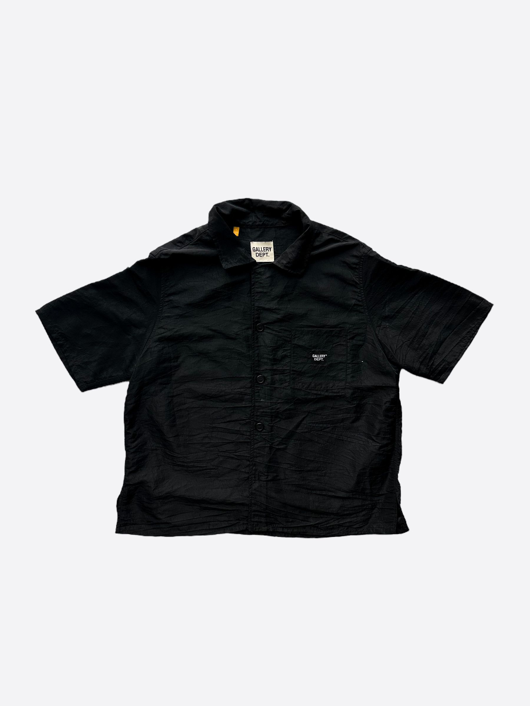 Gallery Dept. Gallery Dept Black Parker Silk Button Up Shirt Size US L / EU 52-54 / 3 - 1 Thumbnail