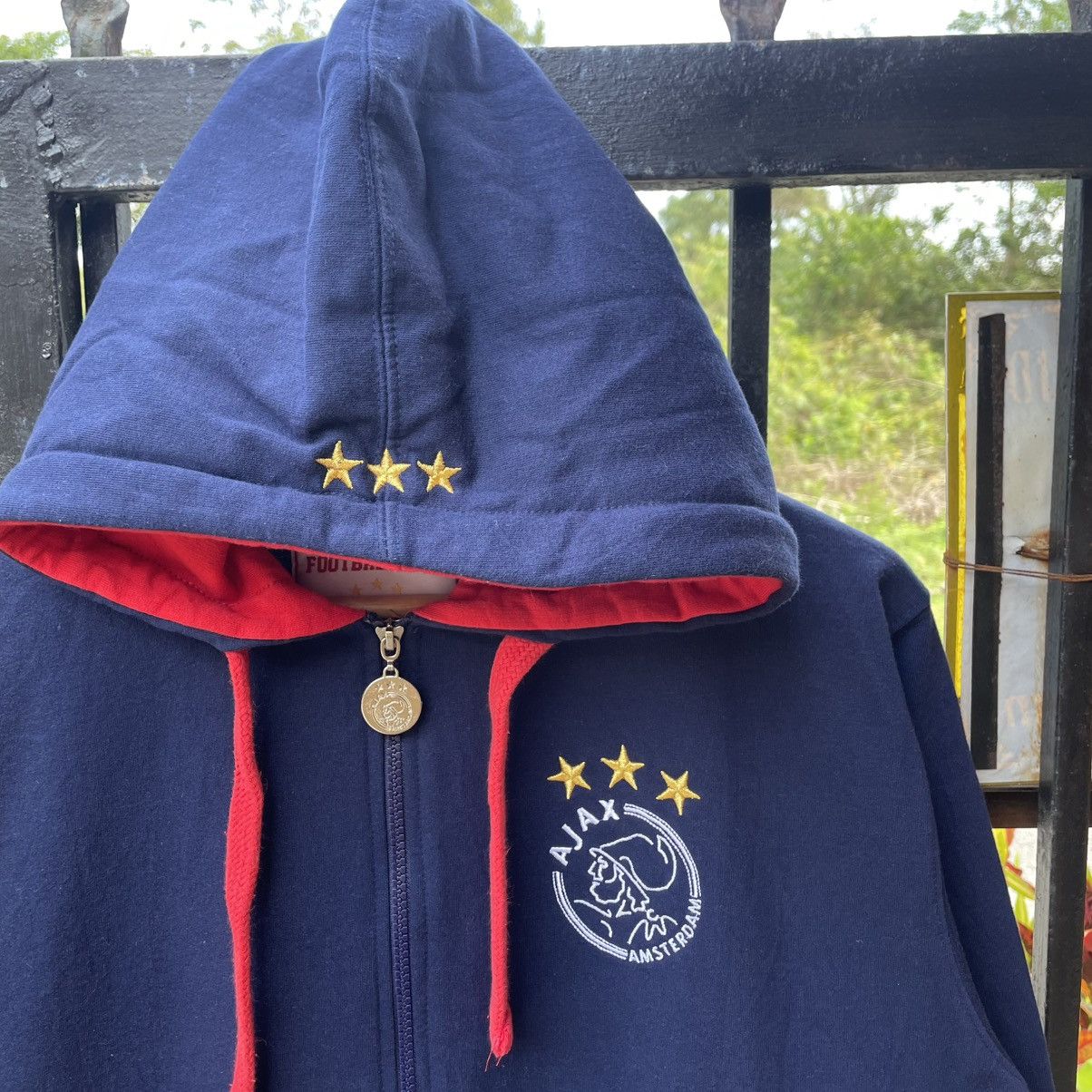 Vintage 🔥Official Licensed Ajax Amsterdam Full Zipper Sweater Hoodie Size US S / EU 44-46 / 1 - 7 Thumbnail