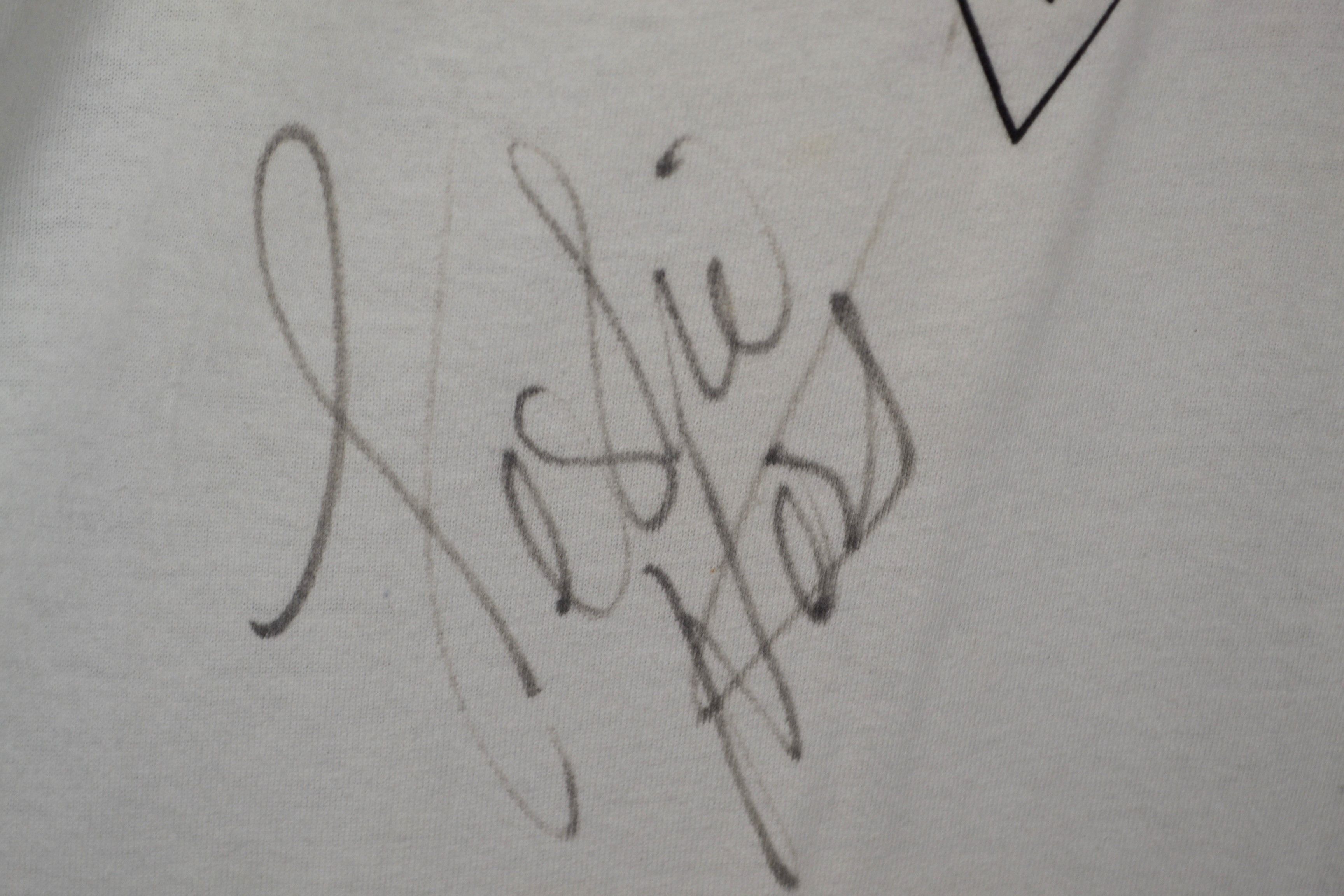 Band Tees Leslie West 90 Alligator Tour Vintage Signed White T-shirt L Size US L / EU 52-54 / 3 - 10 Thumbnail