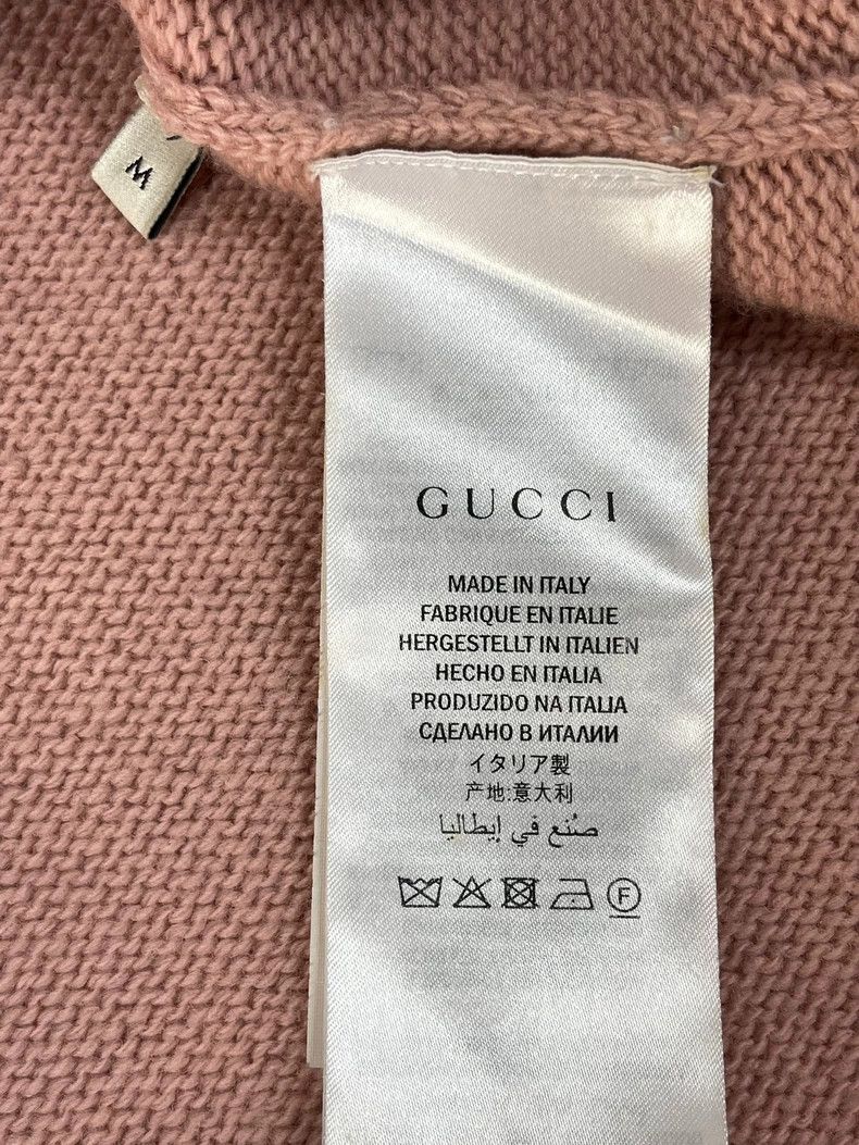Gucci Gucci Pink bear wool sweater 2502-Nextarrow Size US M / EU 48-50 / 2 - 6 Thumbnail