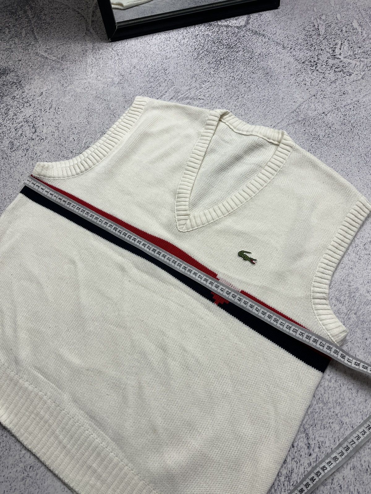 Lacoste Vintage 90’s Lacoste Vest Sweater Made in France Acrylic Size US M / EU 48-50 / 2 - 18 Thumbnail