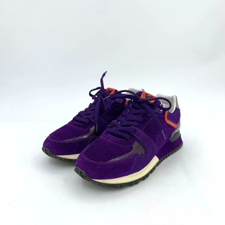 Louis Vuitton Louis Vuitton Purple Suede Thick-Soled Sneakers Size US 5 / IT 35 - 1 Thumbnail