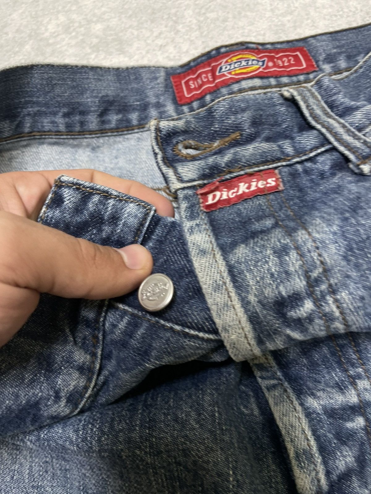 Dickies × If Six Was Nine × Le Grande Bleu (L.G.B.) Y2K Distress Dickies Cuffs Denim IFSIXWASNINE Style Size US 31 - 13 Thumbnail