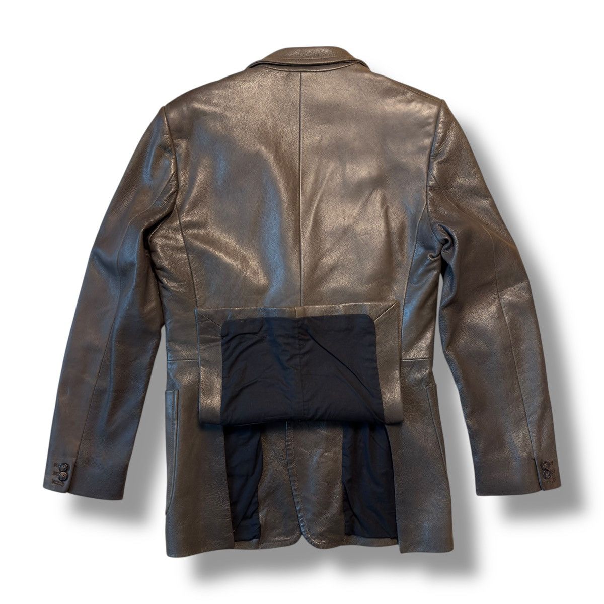 Maison Margiela AW2005 Maison Margiela Leather Blazer Jacket Size US M / EU 48-50 / 2 - 9 Thumbnail