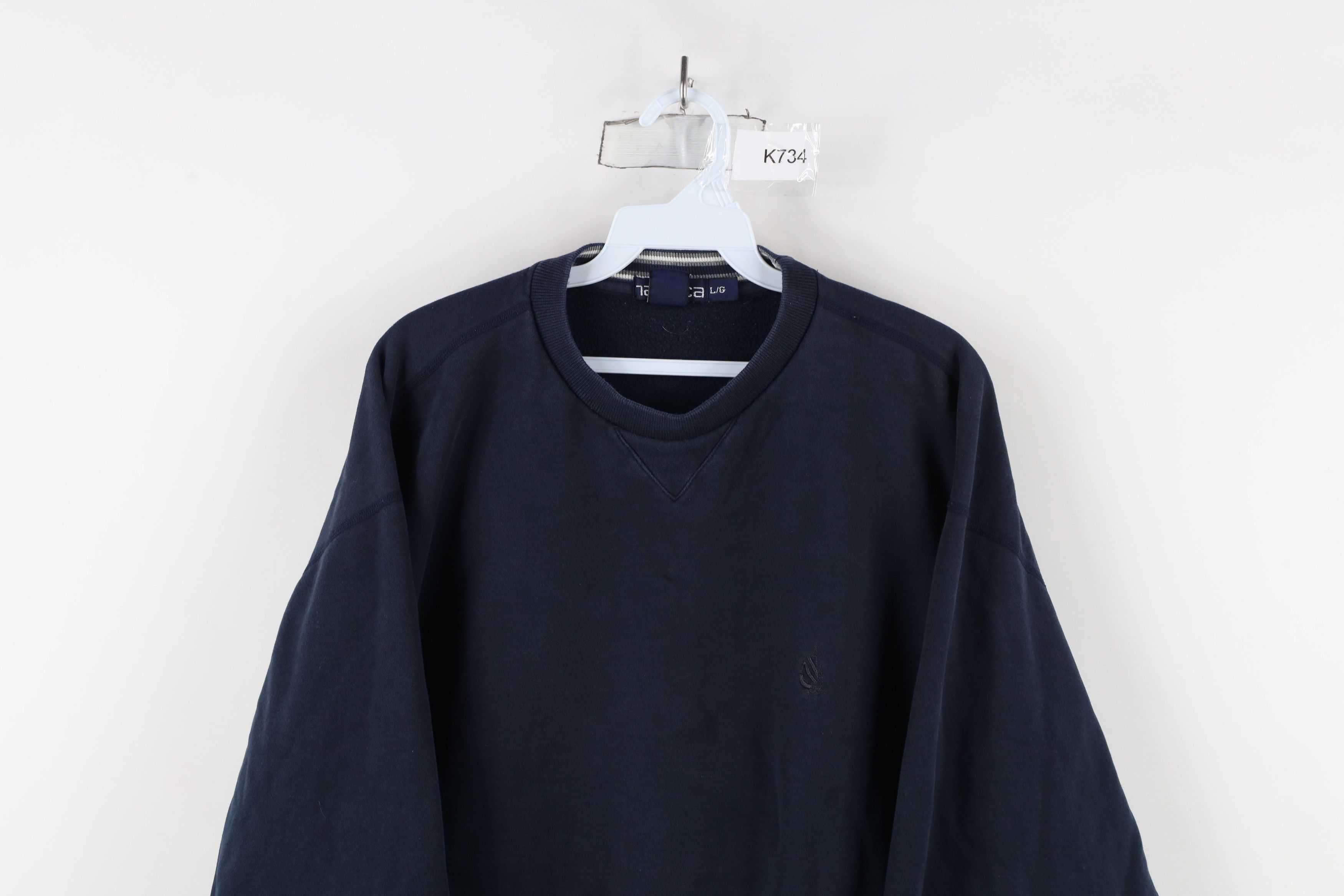Nautica × Vintage Vintage 90s Nautica Sailboat Crewneck Sweatshirt Navy Blue Size US L / EU 52-54 / 3 - 2 Thumbnail