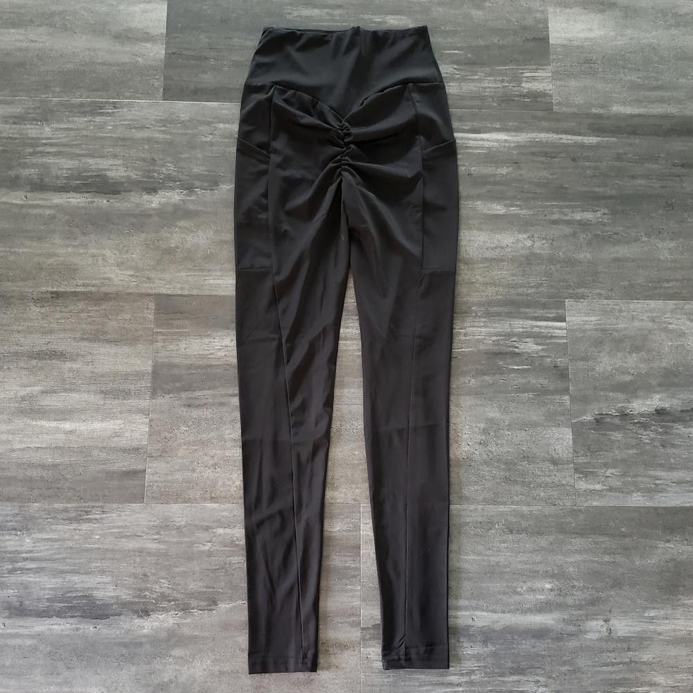 Shein Black Pocket Detailed SHEIN High Waisted Legging Size 28" / US 6 / IT 42 - 2 Thumbnail