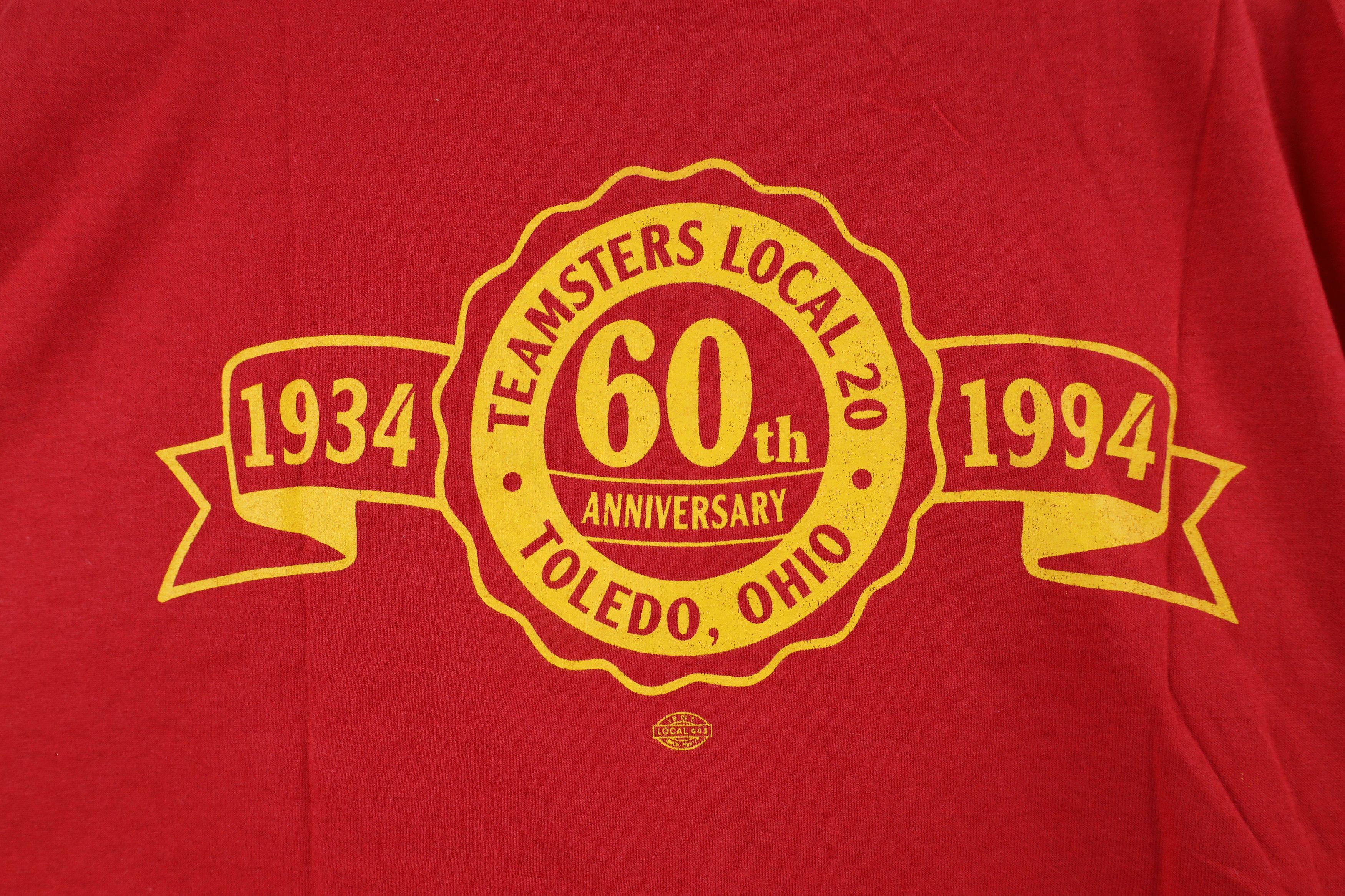 Vintage Deadstock Vintage 90s 60th Anniversary Teamsters T-Shirt Size US XL / EU 56 / 4 - 7 Thumbnail