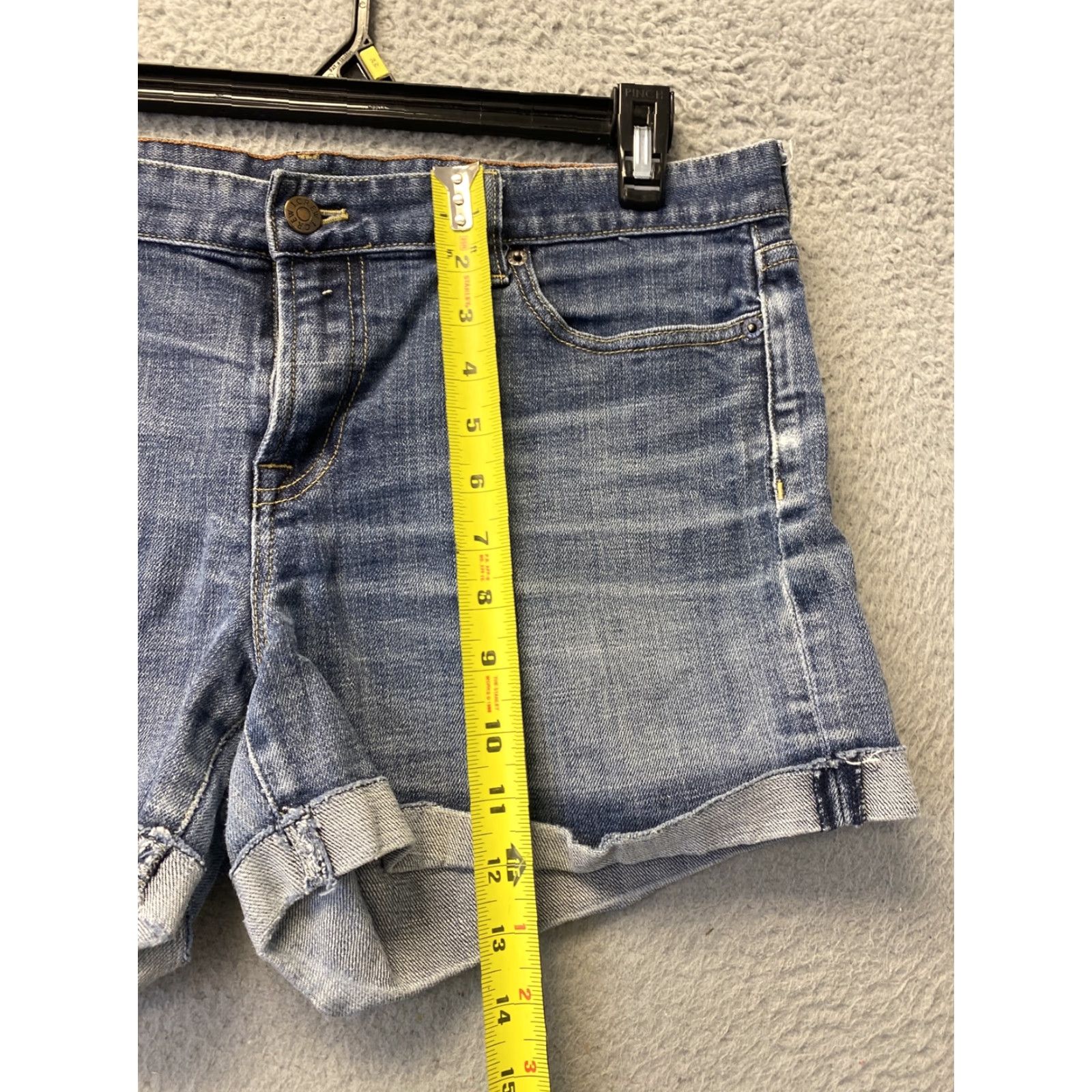 J.Crew VINTAGE J.CREW Shorts Women's 12 Denim Cutoff Raw Hem Medium Wash Womens Size 34" / US 12 / IT 48 - 5 Thumbnail
