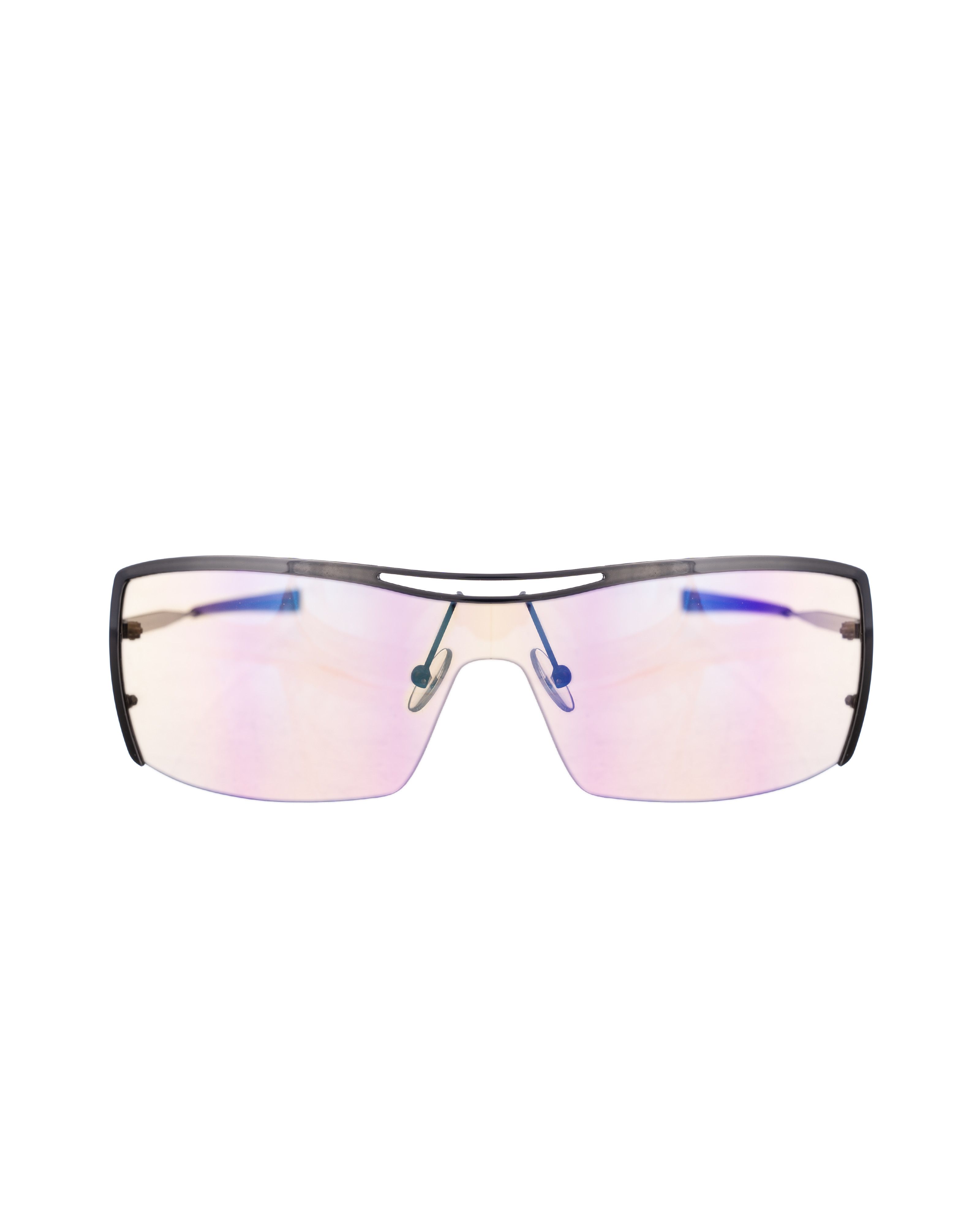 Valentino × Vintage Oliver by Valentino '00s Brown and Grey Big Sunglasses Size ONE SIZE - 1 Thumbnail