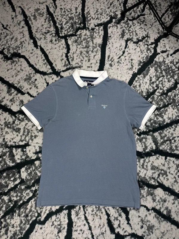 Barbour Barbour Blue White Striped Polo Shirt L Size US L / EU 52-54 / 3 - 1 Thumbnail