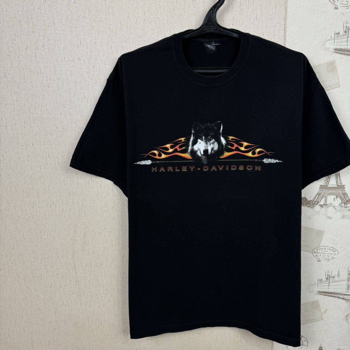 Other Vintage Harley Davidson T shirt Fire Wolf Los Angeles XL Size US XL / EU 56 / 4 - 8 Thumbnail