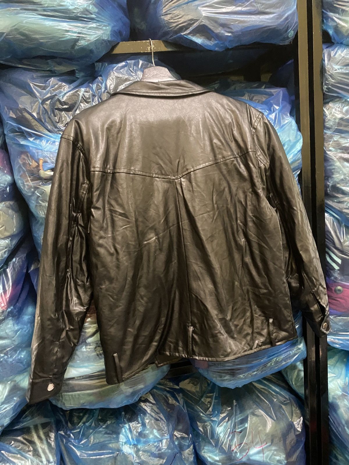 Other Vintage 2011 DORA Black Leather Biker Jacket Quilted Lining Size US S / EU 44-46 / 1 - 10 Thumbnail