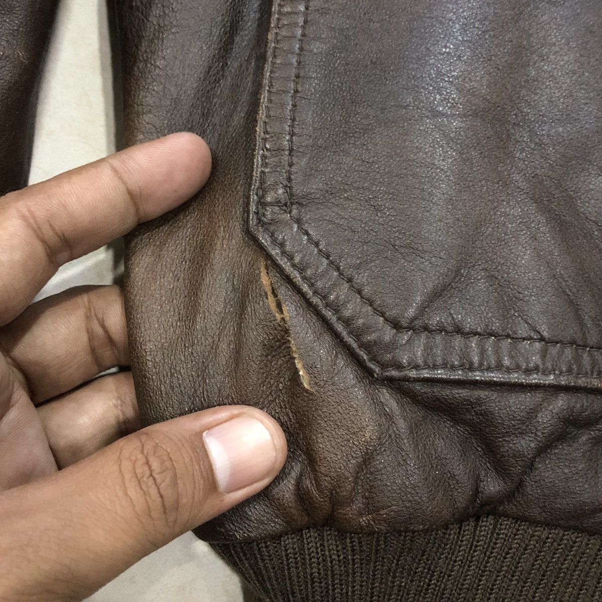 Avirex VTG 80s Avirex G-1 Patch U.S ARMY Air Forces Leather Jacket Size US XL / EU 56 / 4 - 12 Thumbnail