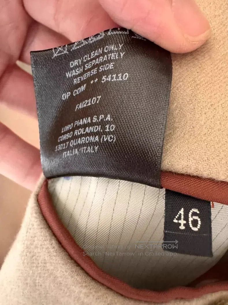 Loro Piana Loro Piana Men's Cashmere Collar Coat. Size US M / EU 48-50 / 2 - 5 Thumbnail