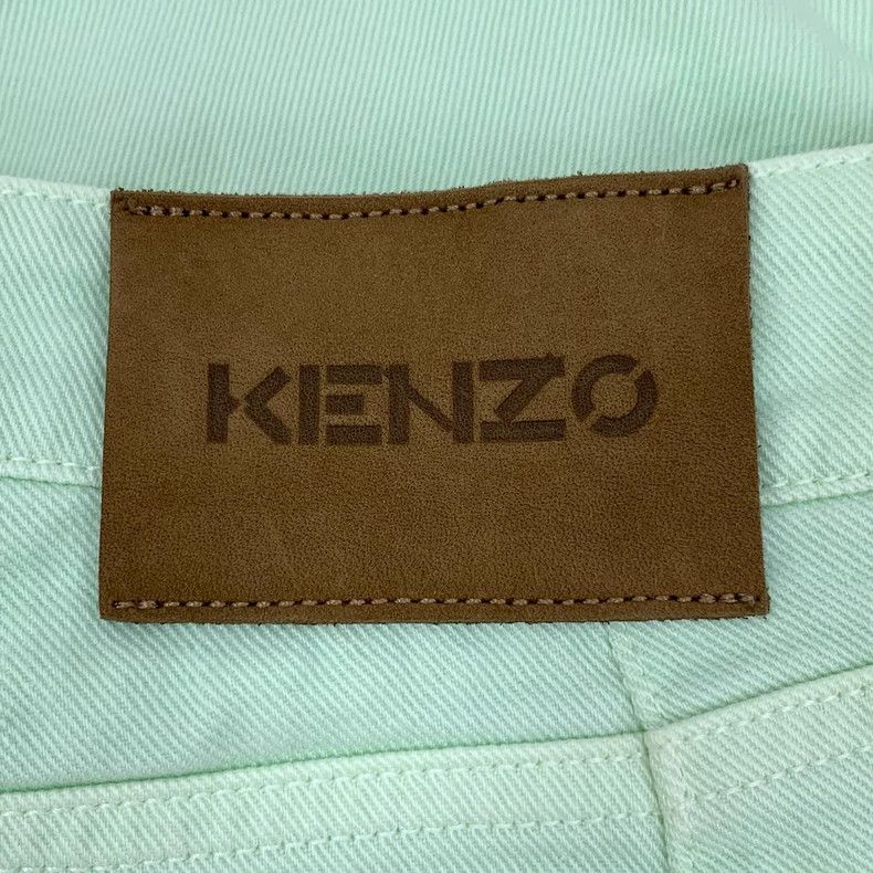 Kenzo KENZO Light green cotton casual denim half skirt Size 24" / US 00 / IT 34 - 5 Thumbnail