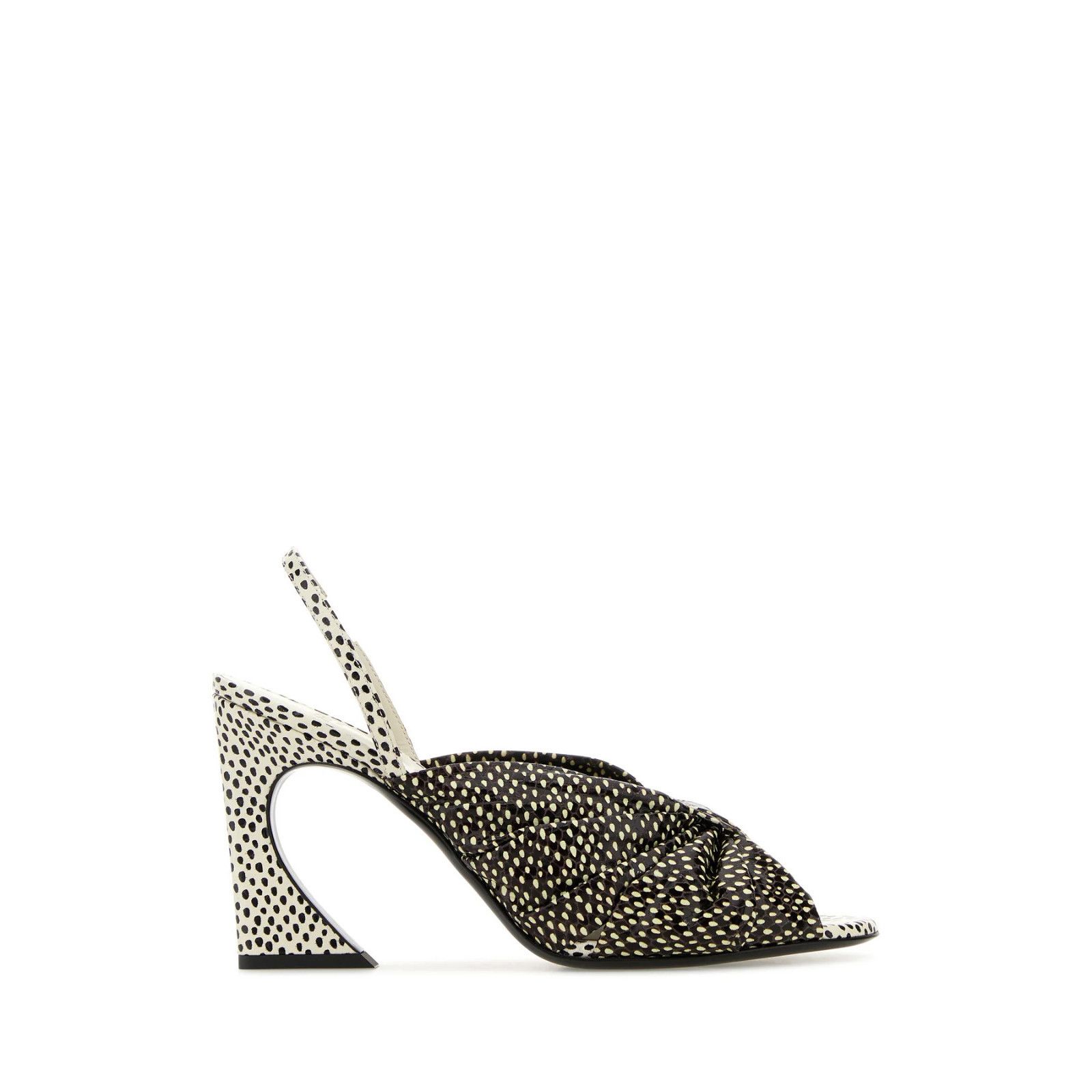 FENDI Arco $1150 Black/White 95mm Sandals New & Authentic (W