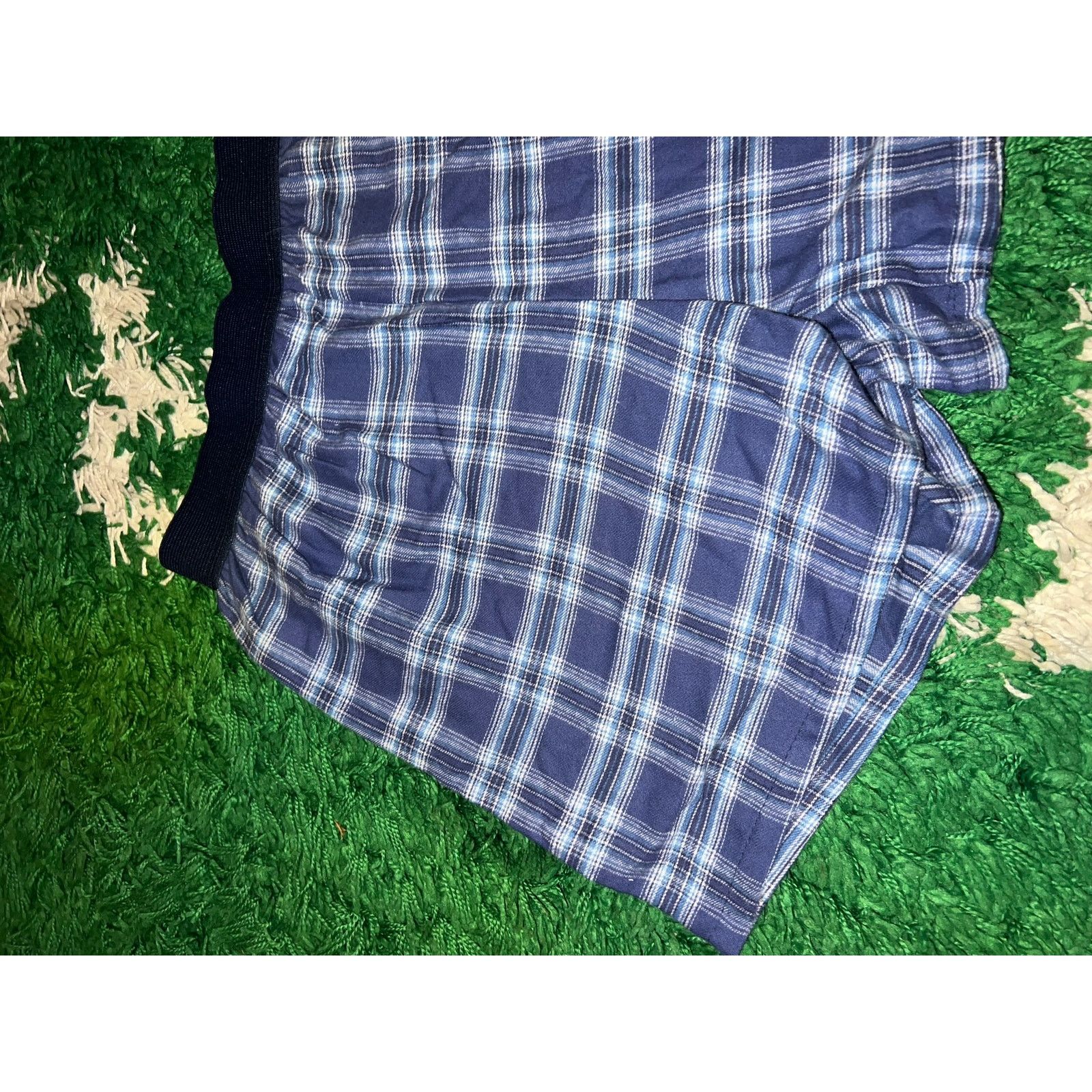 Vintage Women's Vintage Boxercraft Blue Plaid Boxers Briefs Women L Size 34" / US 12 / IT 48 - 3 Thumbnail