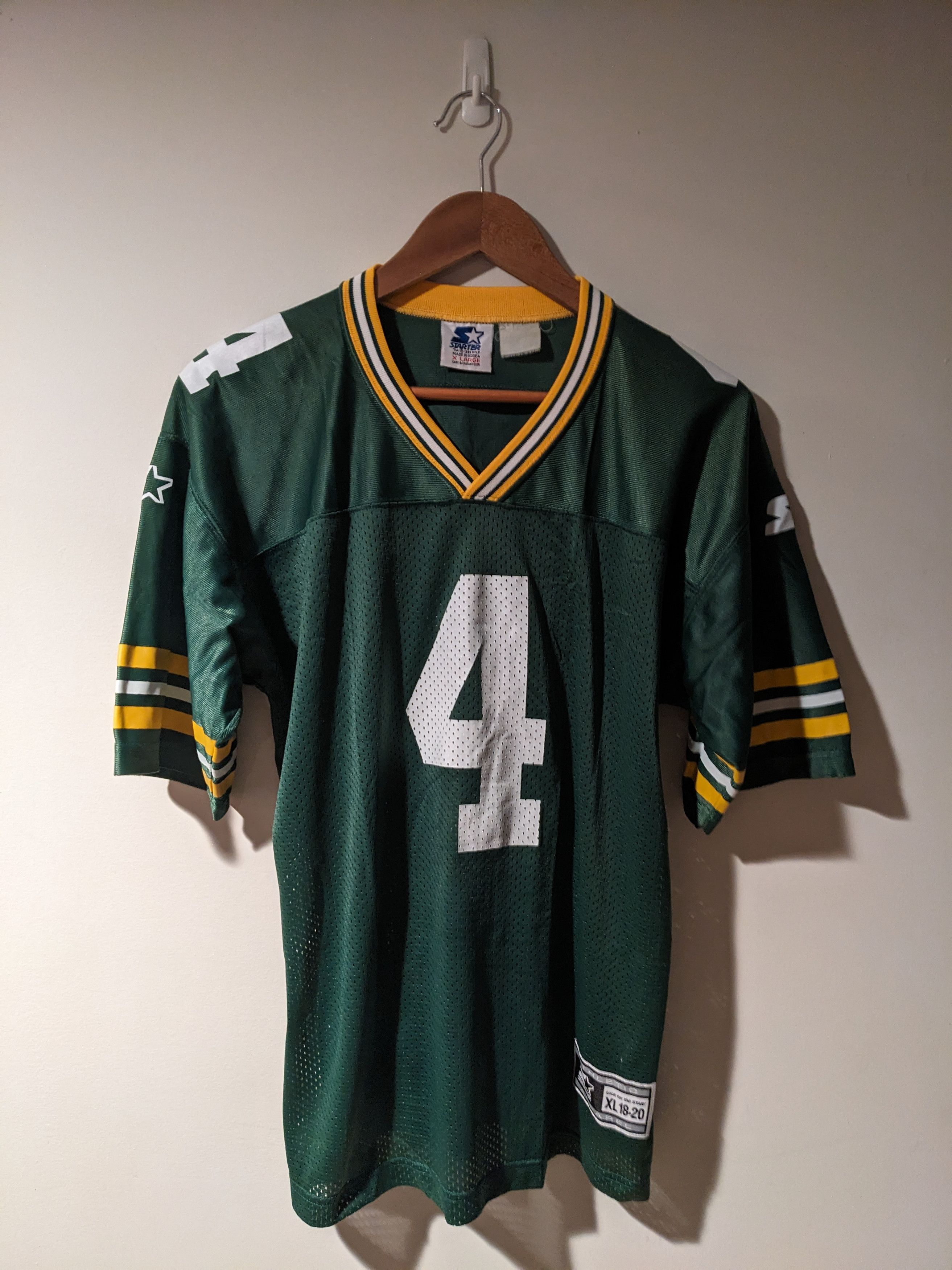 Starter × Vintage Vintage 1995 Green Bay Packers Favre Starter Kids XL Jersey Size US XL / EU 56 / 4 - 6 Thumbnail