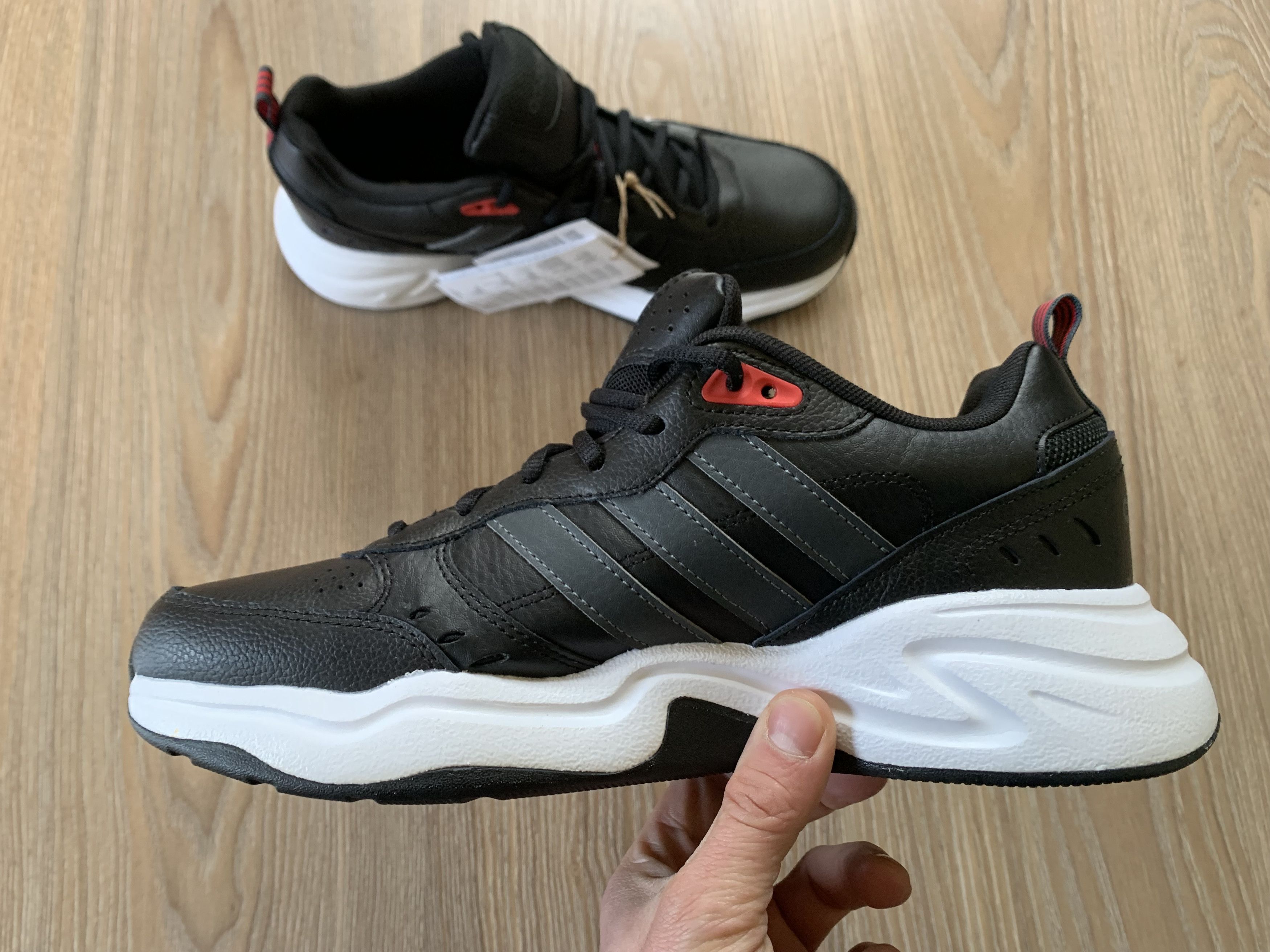 Mens Adidas Strutter Black Sneakers