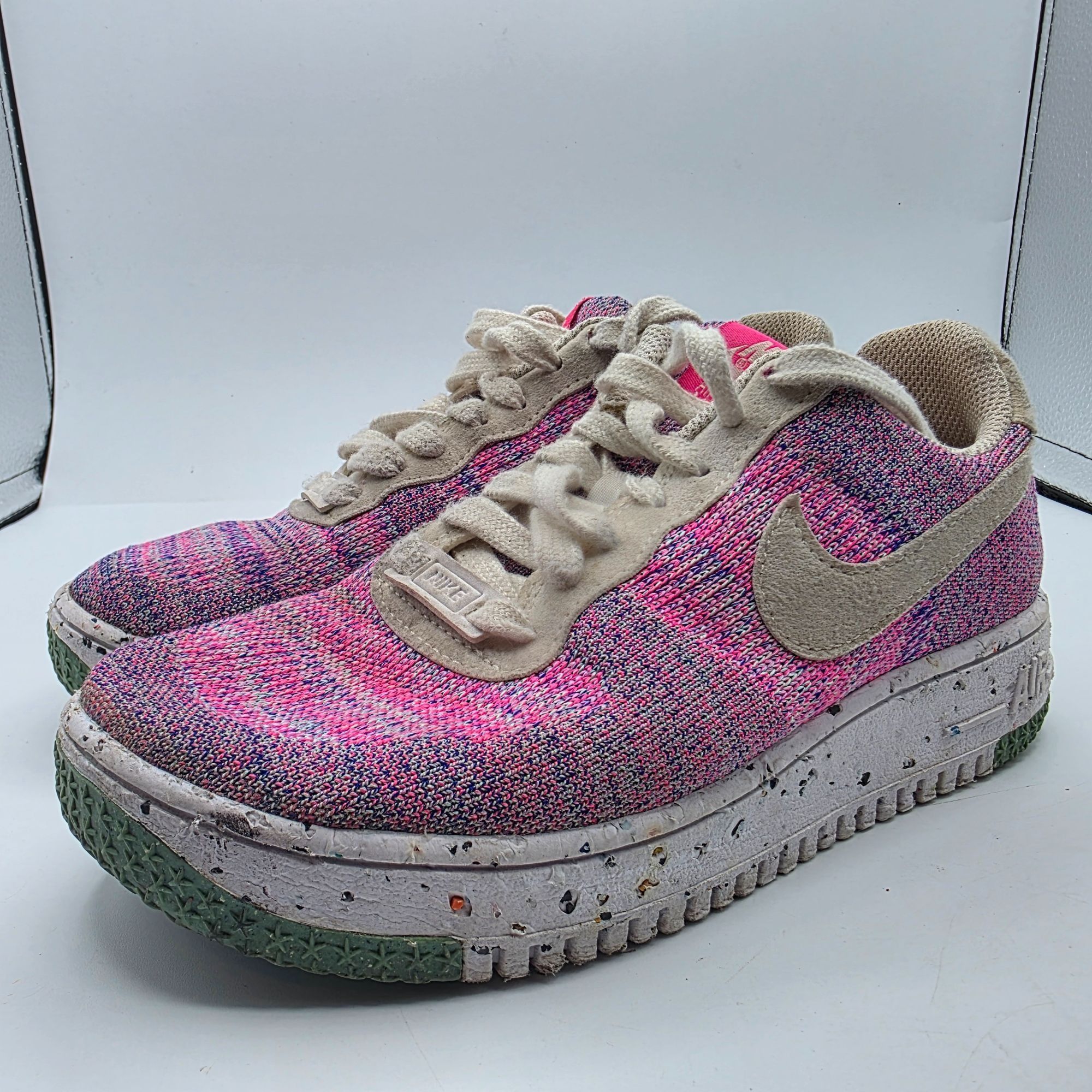 Nike Nike Air Force 1 Crater Knit Pink Purple Fuchsia Glow Womens Size US 6 / IT 36 - 4 Thumbnail