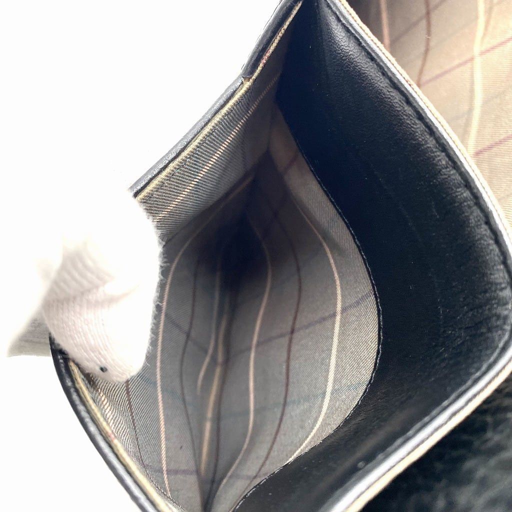 Burberry Vintage Burberrys Leather Buiness Bag Black Size ONE SIZE - 12 Thumbnail