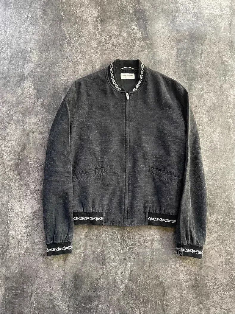 Saint Laurent Paris Saint Laurent Paris Ethnic Style Linen Mixed Embroidered J Size US S / EU 44-46 / 1 - 1 Thumbnail