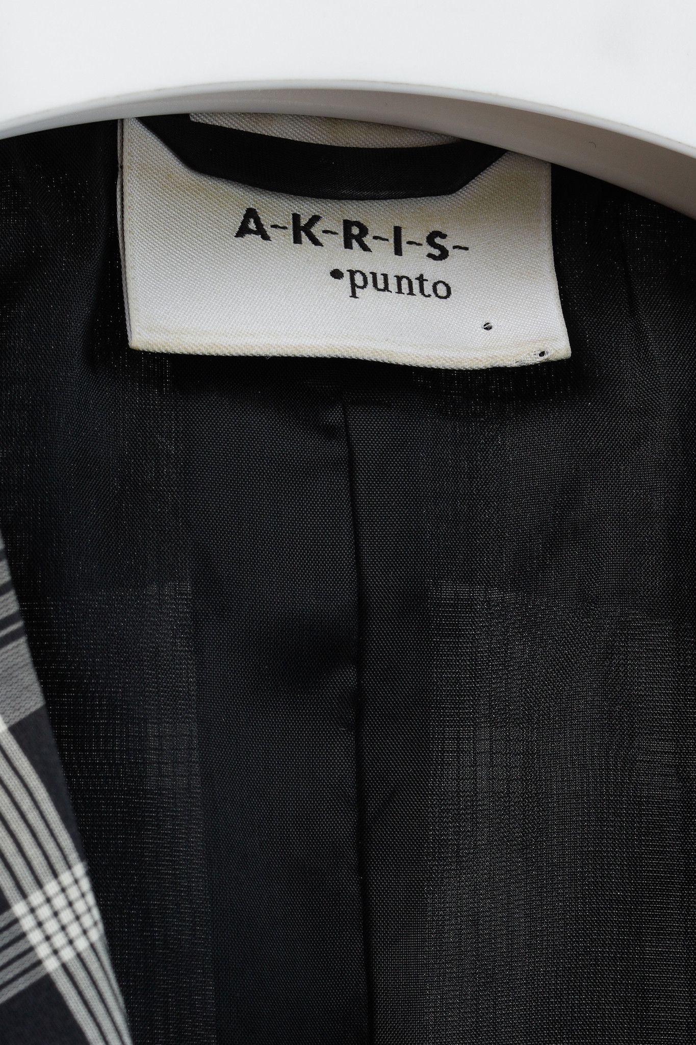 Akris Akris Punto Black & White Cotton Plaid Pintuck Blazer Size L / US 10 / IT 46 - 4 Thumbnail