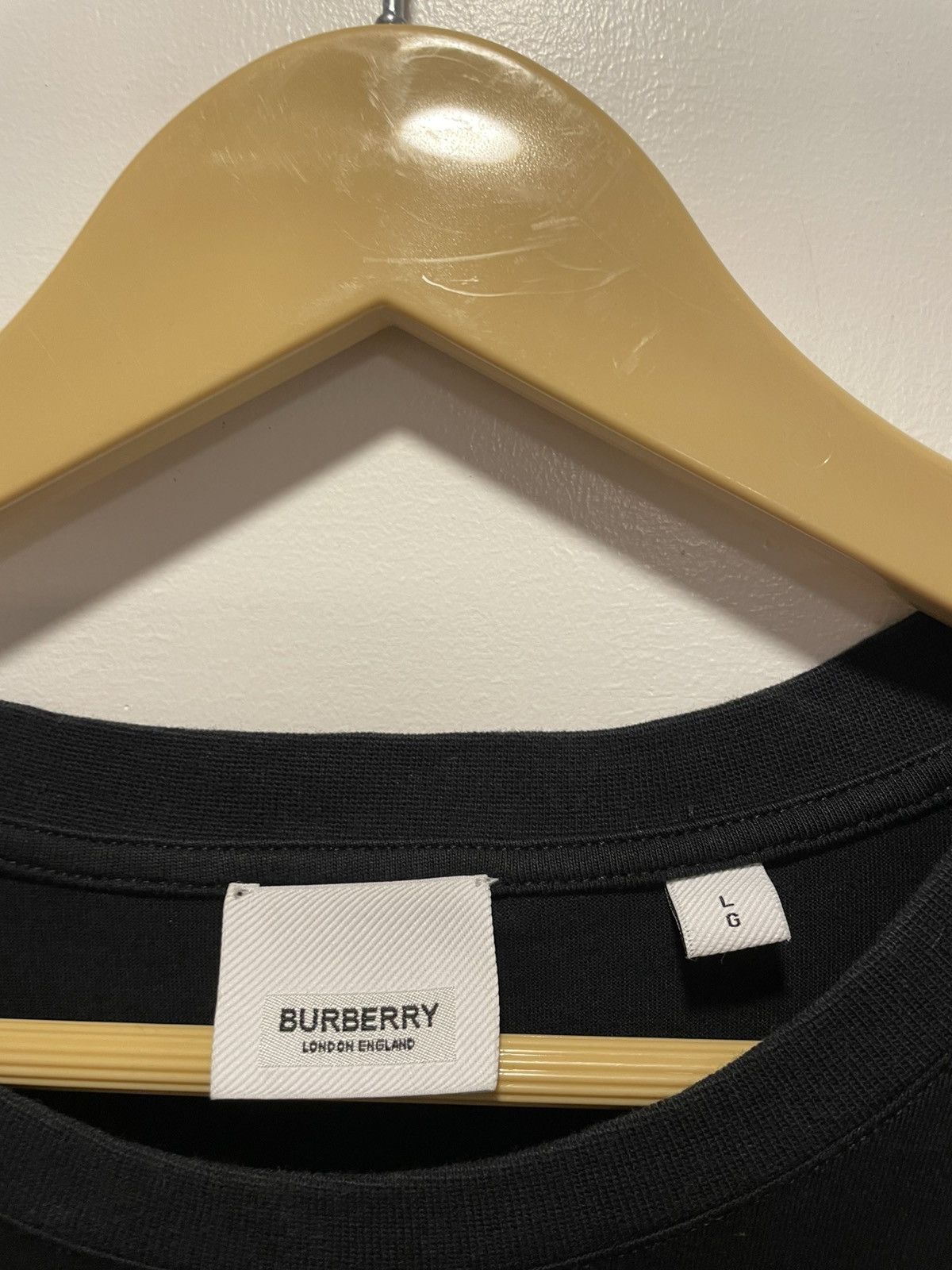 Burberry BURBERRY Monogram Motif Cotton Tee Size US L / EU 52-54 / 3 - 3 Thumbnail