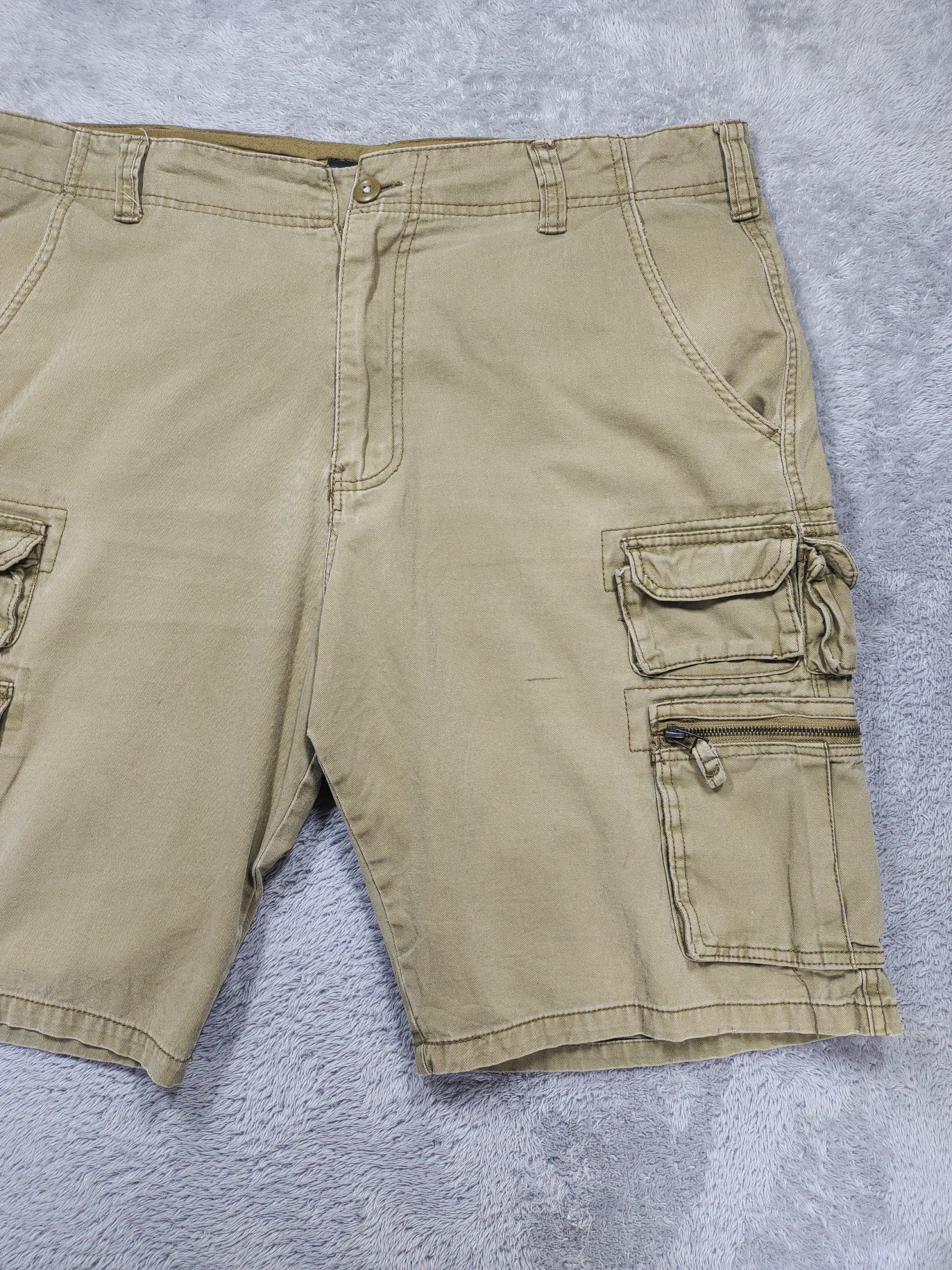 Ocean Pacific × Urban Outfitters × Vintage OCEAN PACIFIC OP BEIGE CARGO SHORTS Size US 42 / EU 58 - 3 Thumbnail