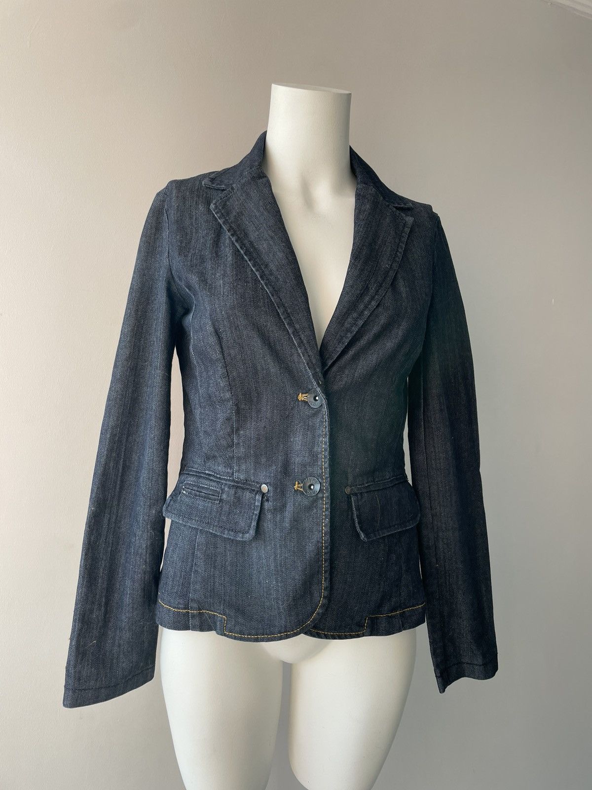 Vintage y2k denim jacket Size S / US 4 / IT 40 - 4 Thumbnail