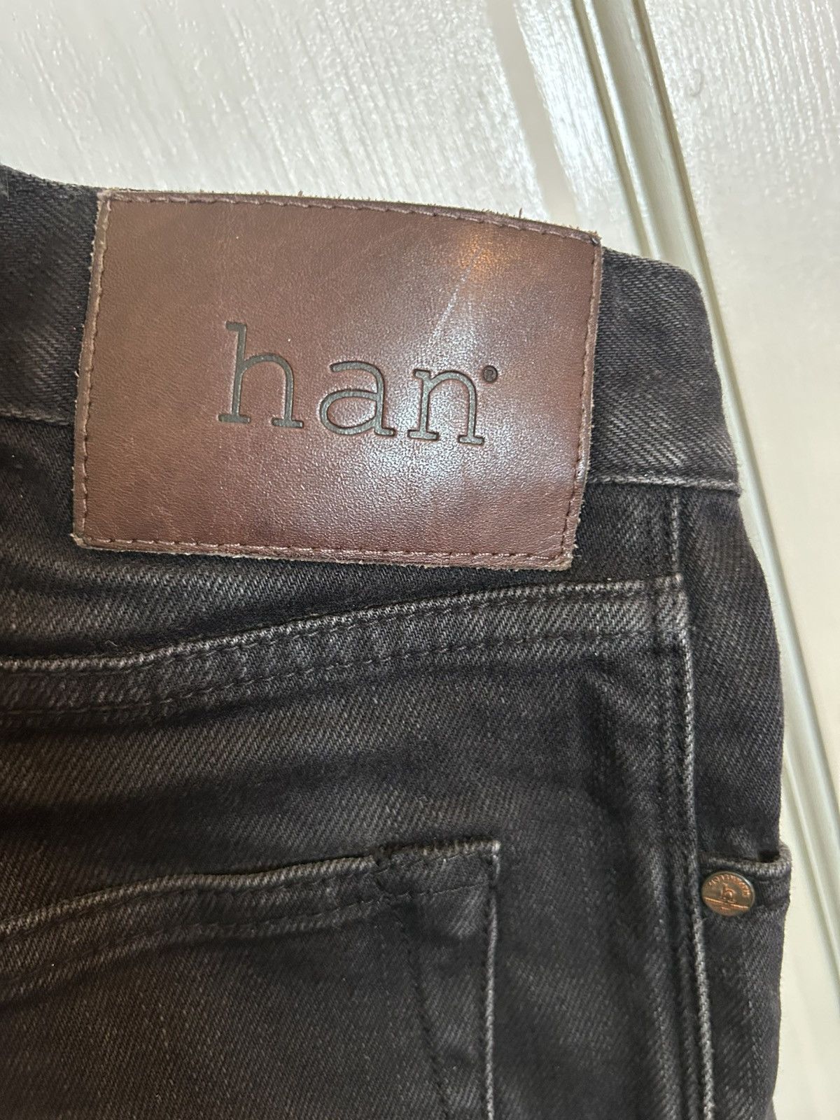 Han Kjobenhavn Han Kjøbenhavn Selvedge Jeans Black Size 29 — Worn In Size US 29 - 4 Thumbnail